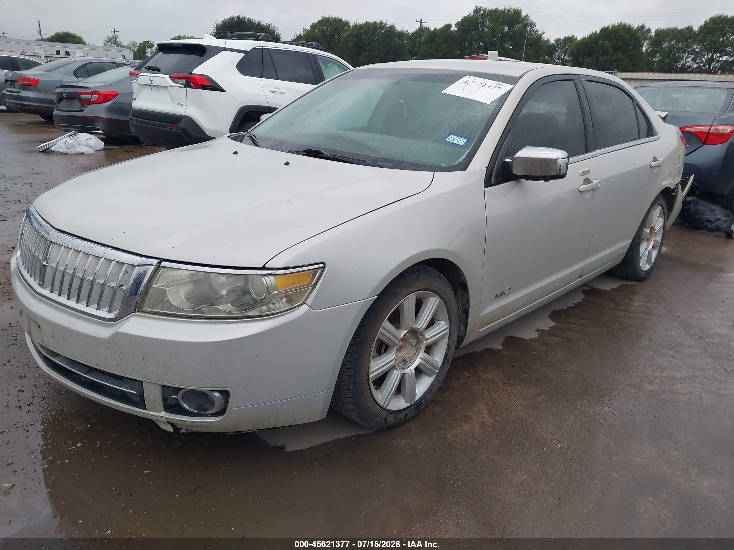 2007 Lincoln Mkz   Cream vin: 3LNHM26T27R620486