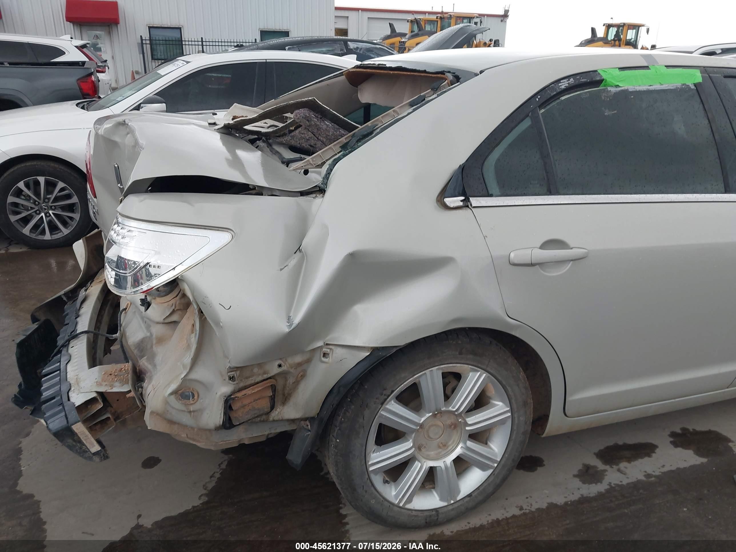 2007 Lincoln Mkz   Cream vin: 3LNHM26T27R620486