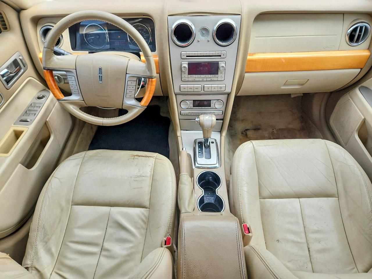 2007 Lincoln Mkz Burgundy vin: 3LNHM26T27R640608
