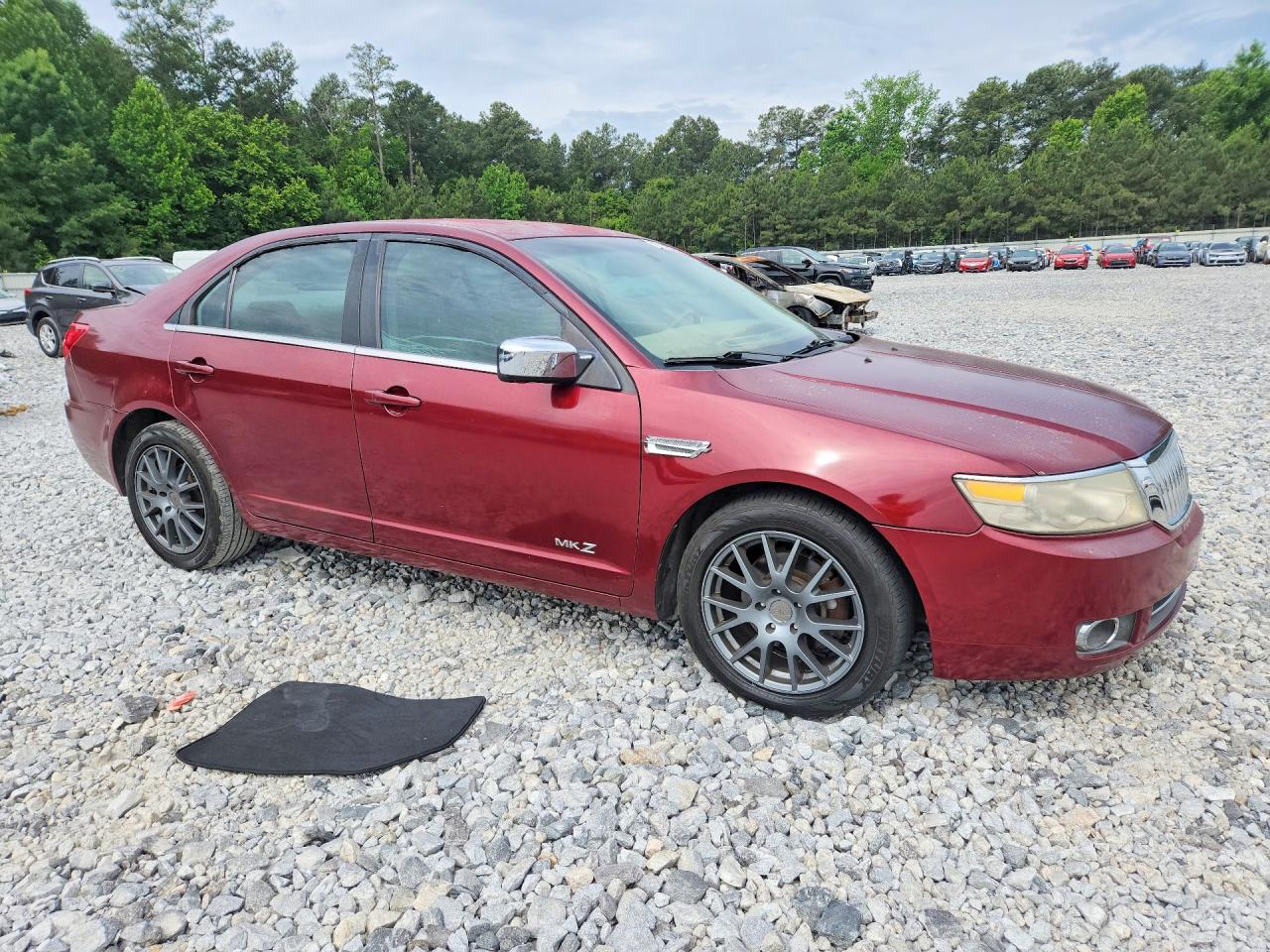 2007 Lincoln Mkz Burgundy vin: 3LNHM26T27R640608
