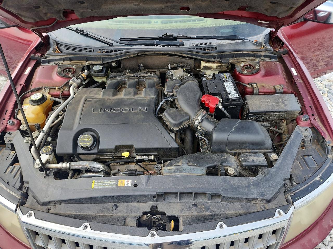 2007 Lincoln Mkz Burgundy vin: 3LNHM26T27R640608