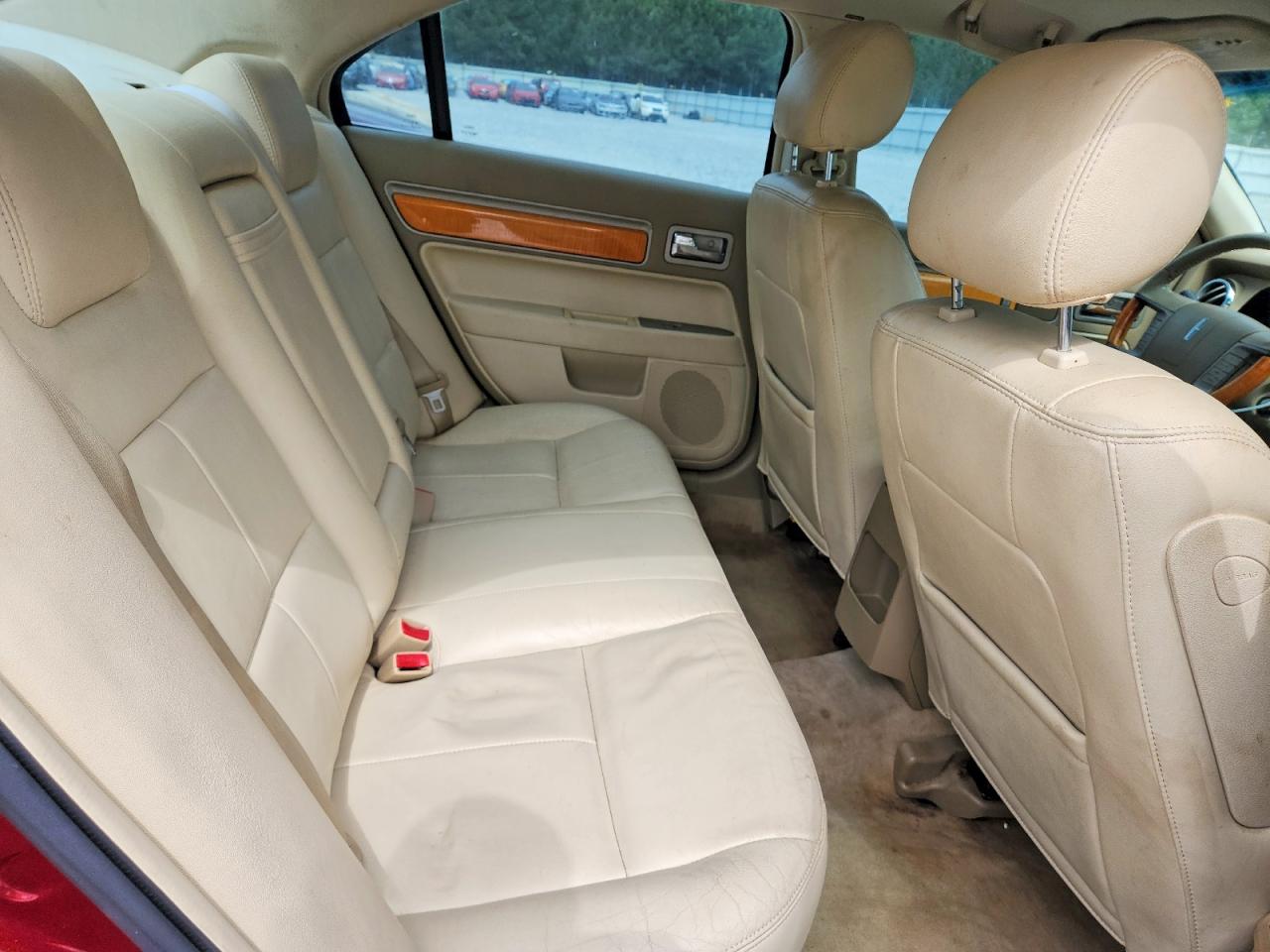 2007 Lincoln Mkz Burgundy vin: 3LNHM26T27R640608