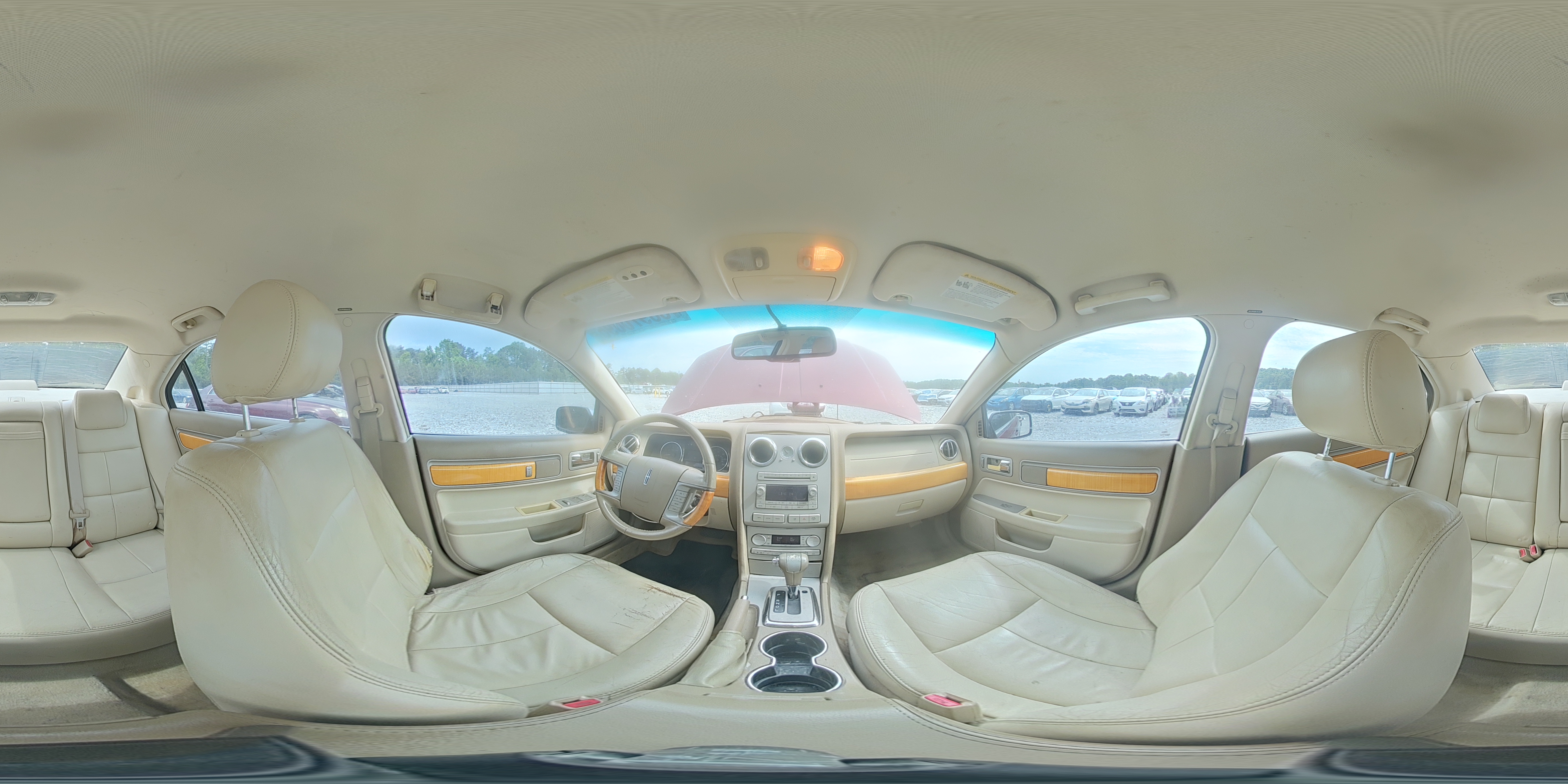 2007 Lincoln Mkz Burgundy vin: 3LNHM26T27R640608