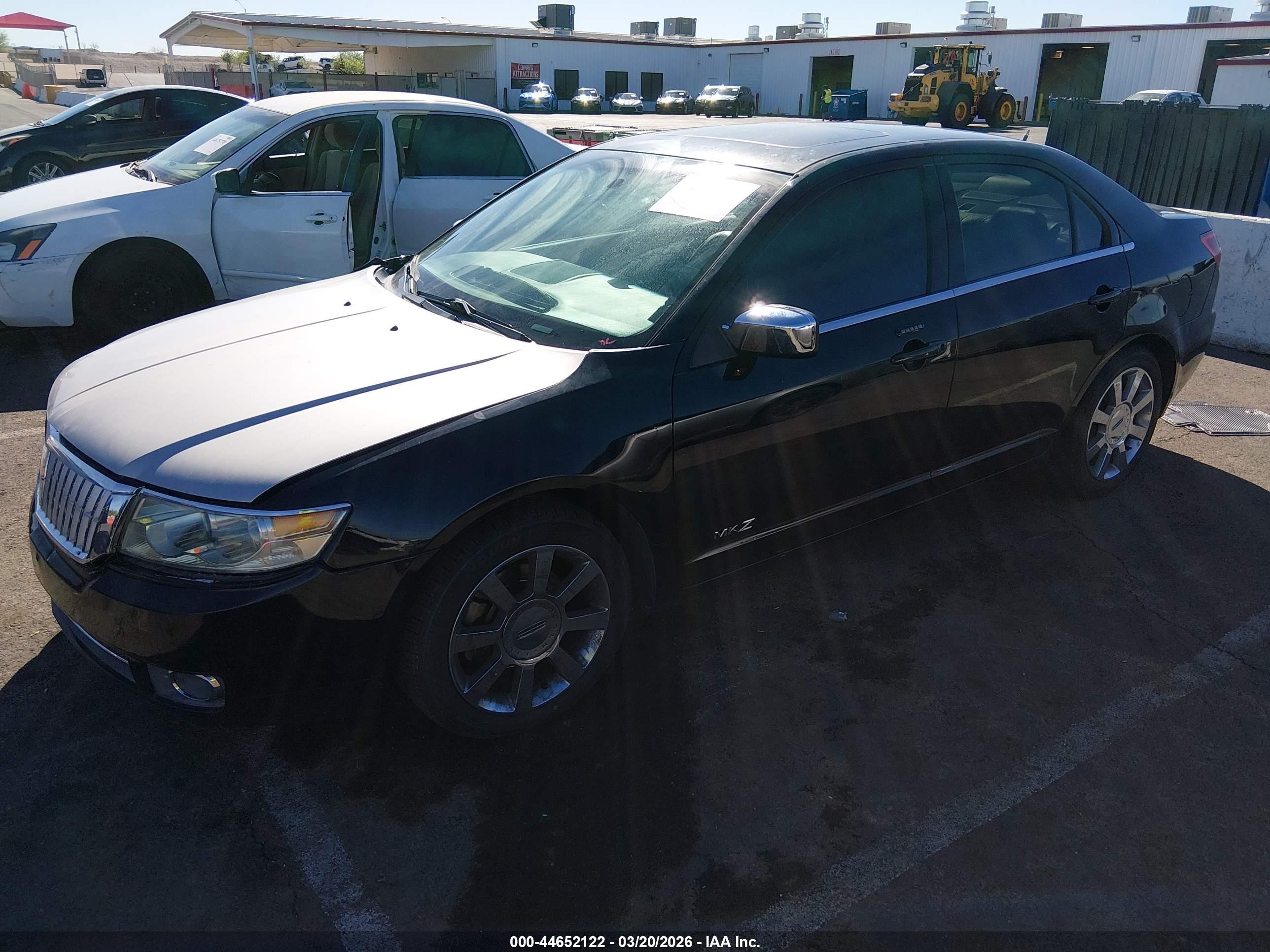 2007 Lincoln Mkz   Black vin: 3LNHM26T27R669347