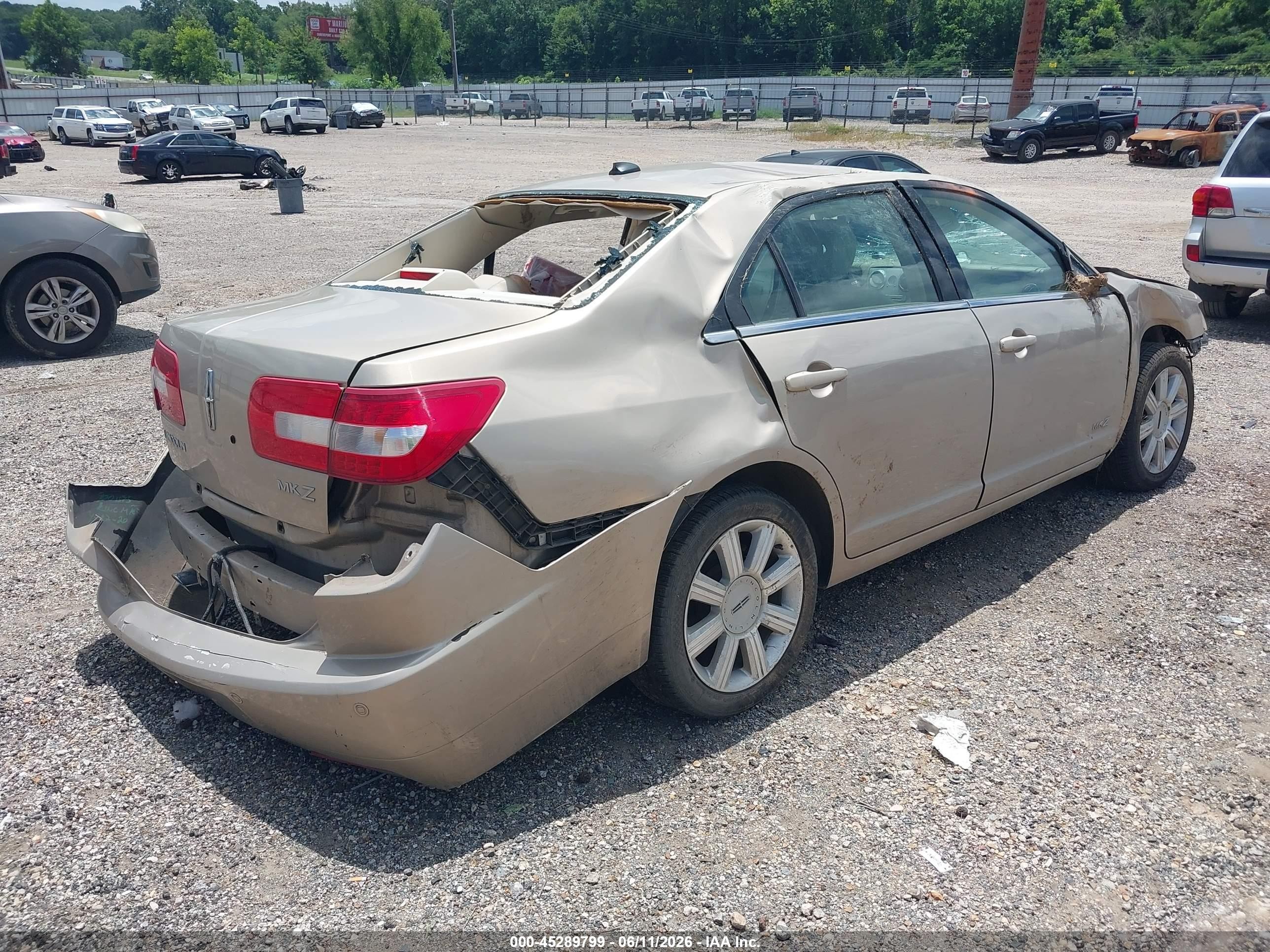 2008 Lincoln Mkz   Gold vin: 3LNHM26T28R622160