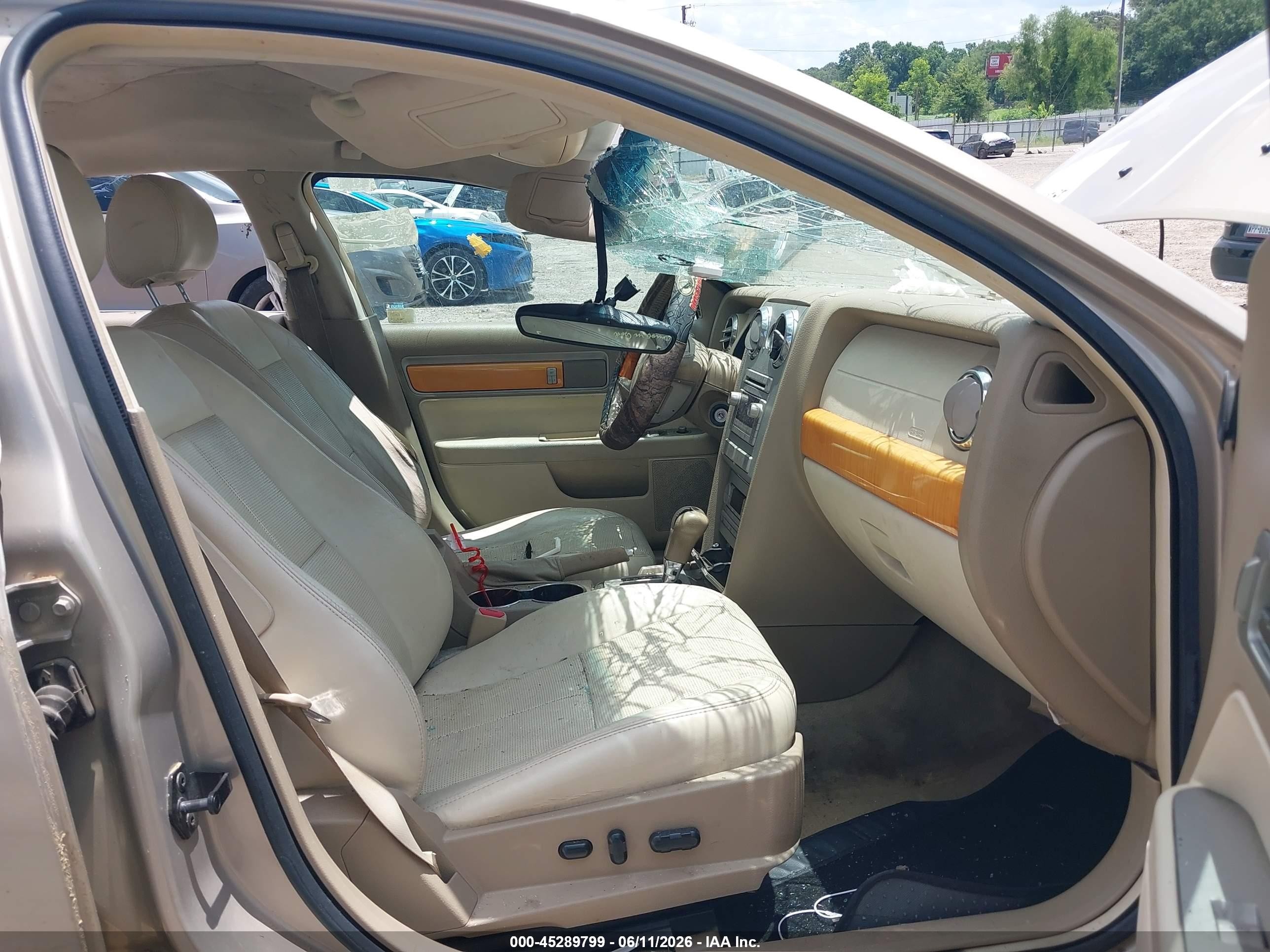 2008 Lincoln Mkz   Gold vin: 3LNHM26T28R622160
