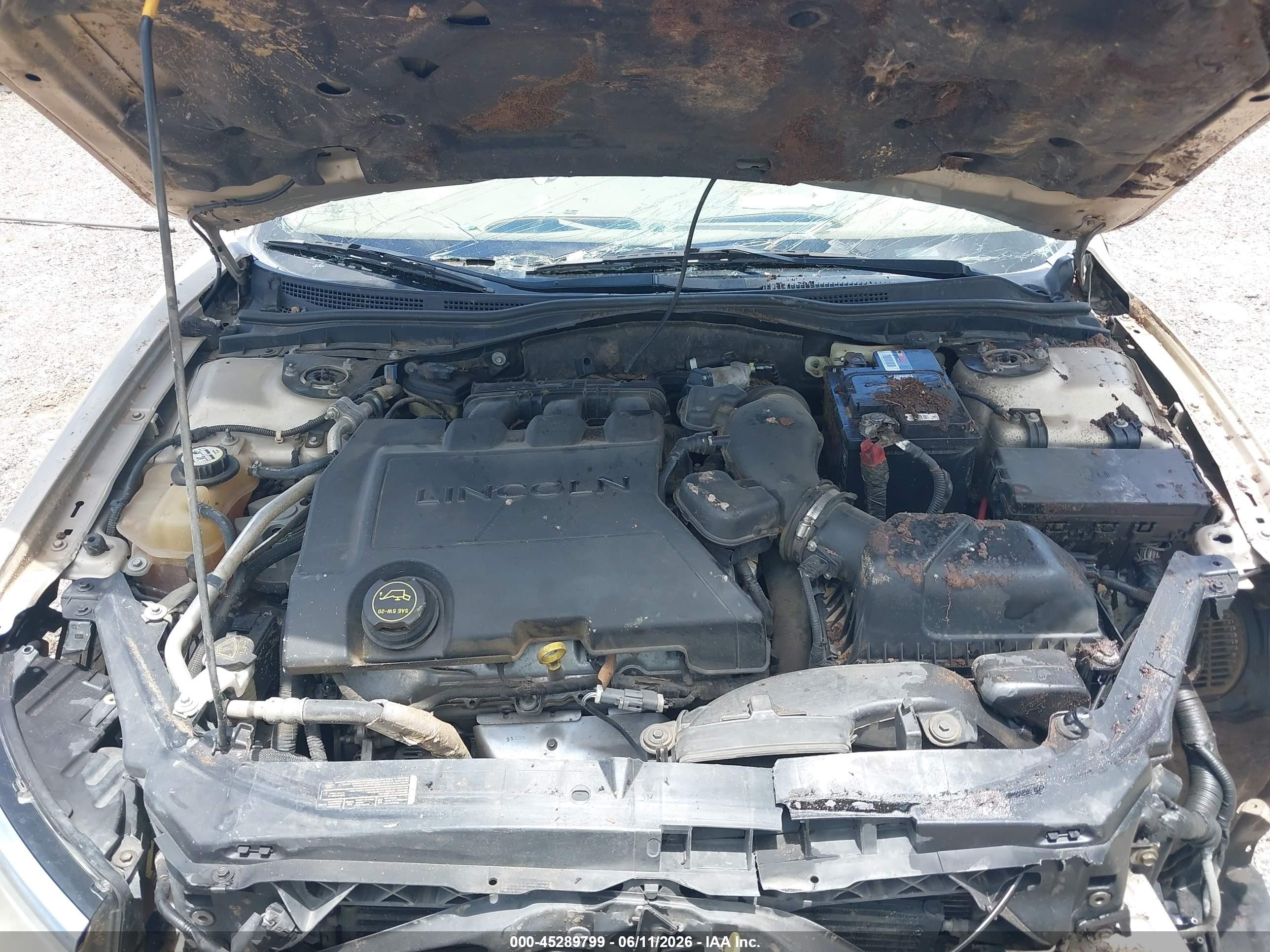 2008 Lincoln Mkz   Gold vin: 3LNHM26T28R622160
