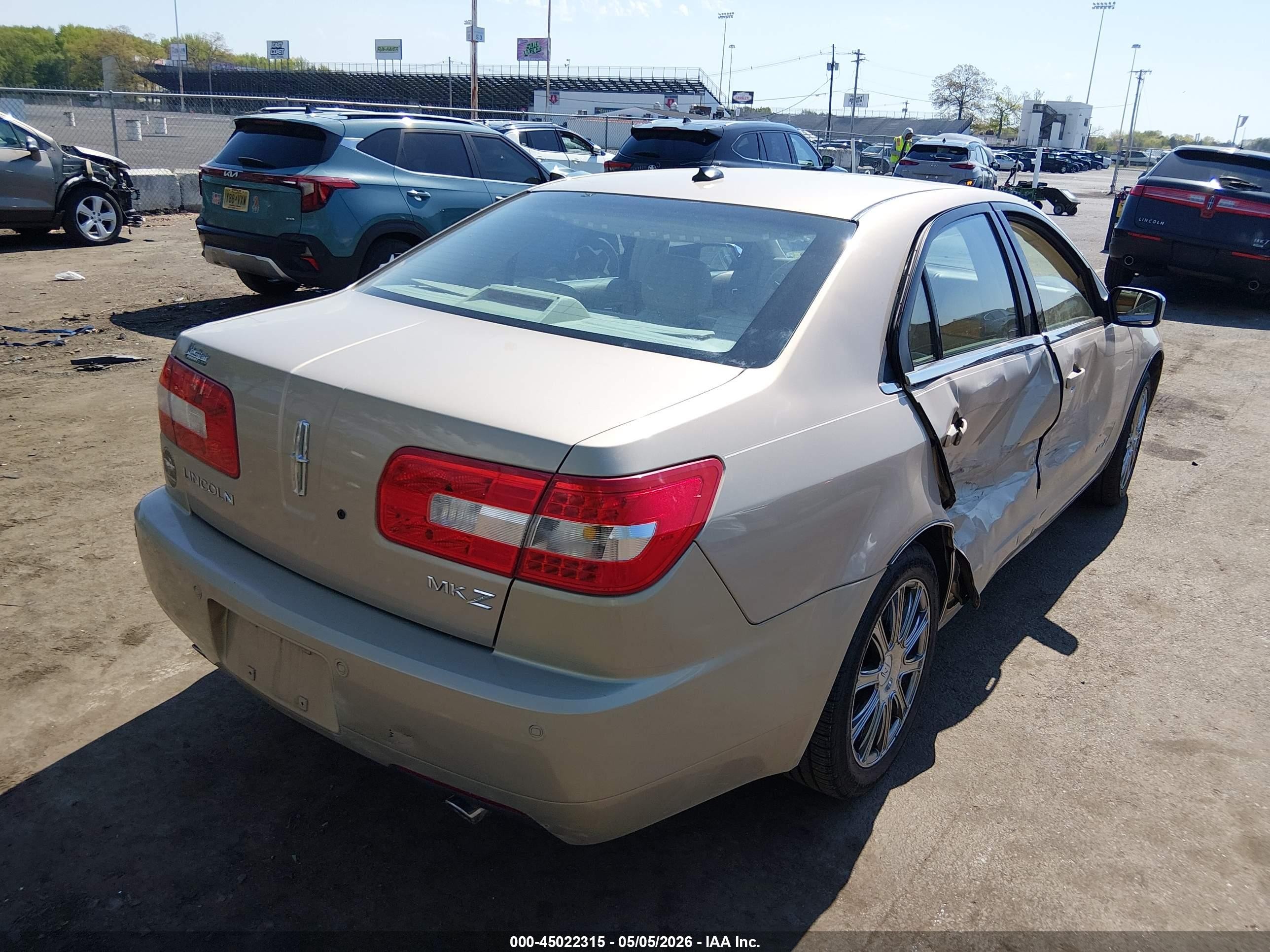 2008 Lincoln Mkz   Beige vin: 3LNHM26T28R640819