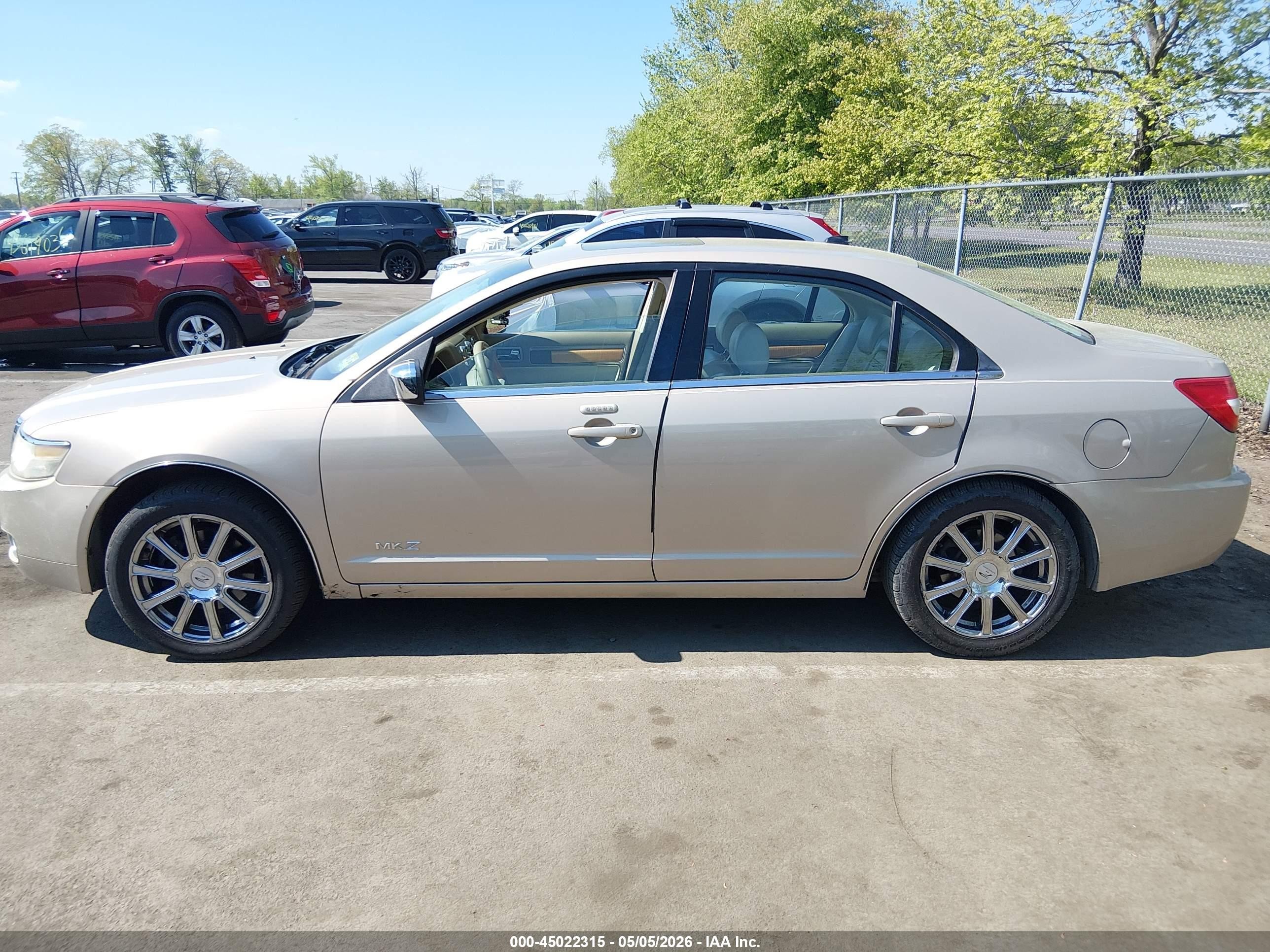2008 Lincoln Mkz   Beige vin: 3LNHM26T28R640819