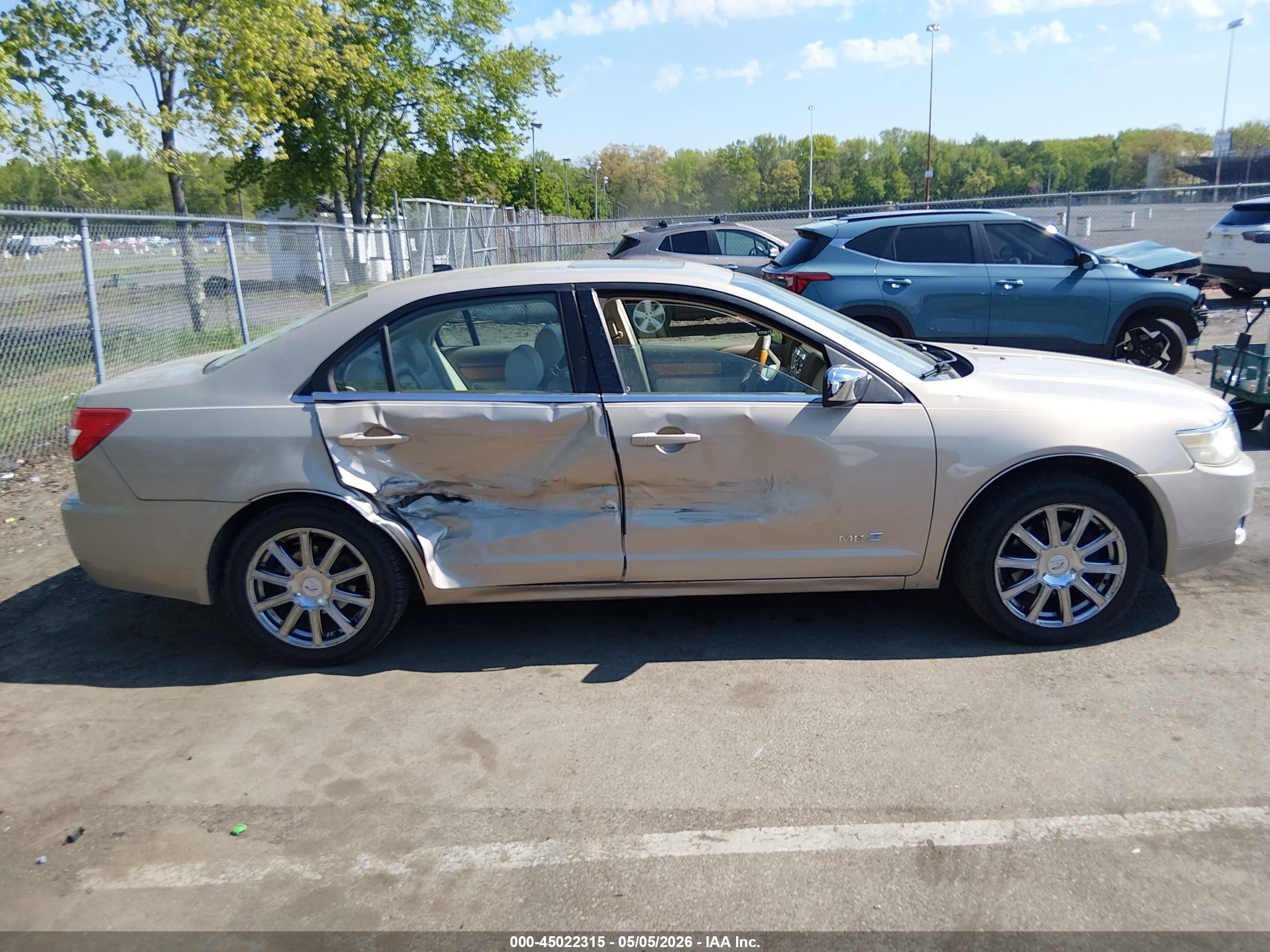 2008 Lincoln Mkz   Beige vin: 3LNHM26T28R640819