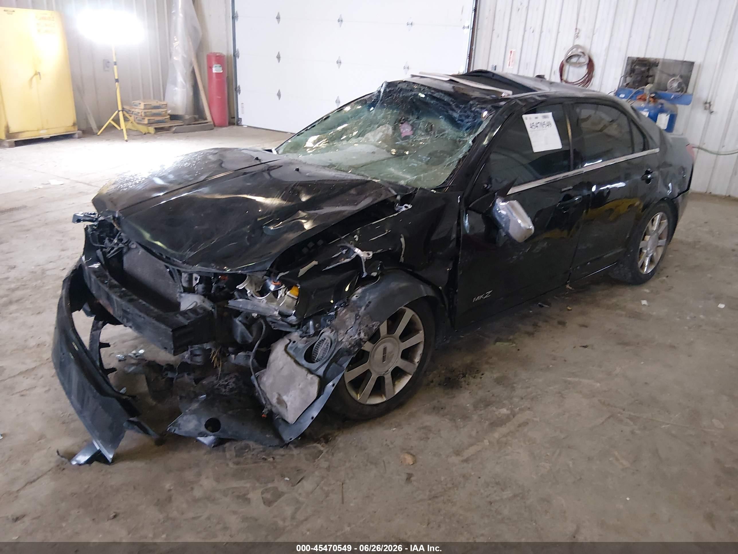 2008 Lincoln Mkz   Черный vin: 3LNHM26T28R660343