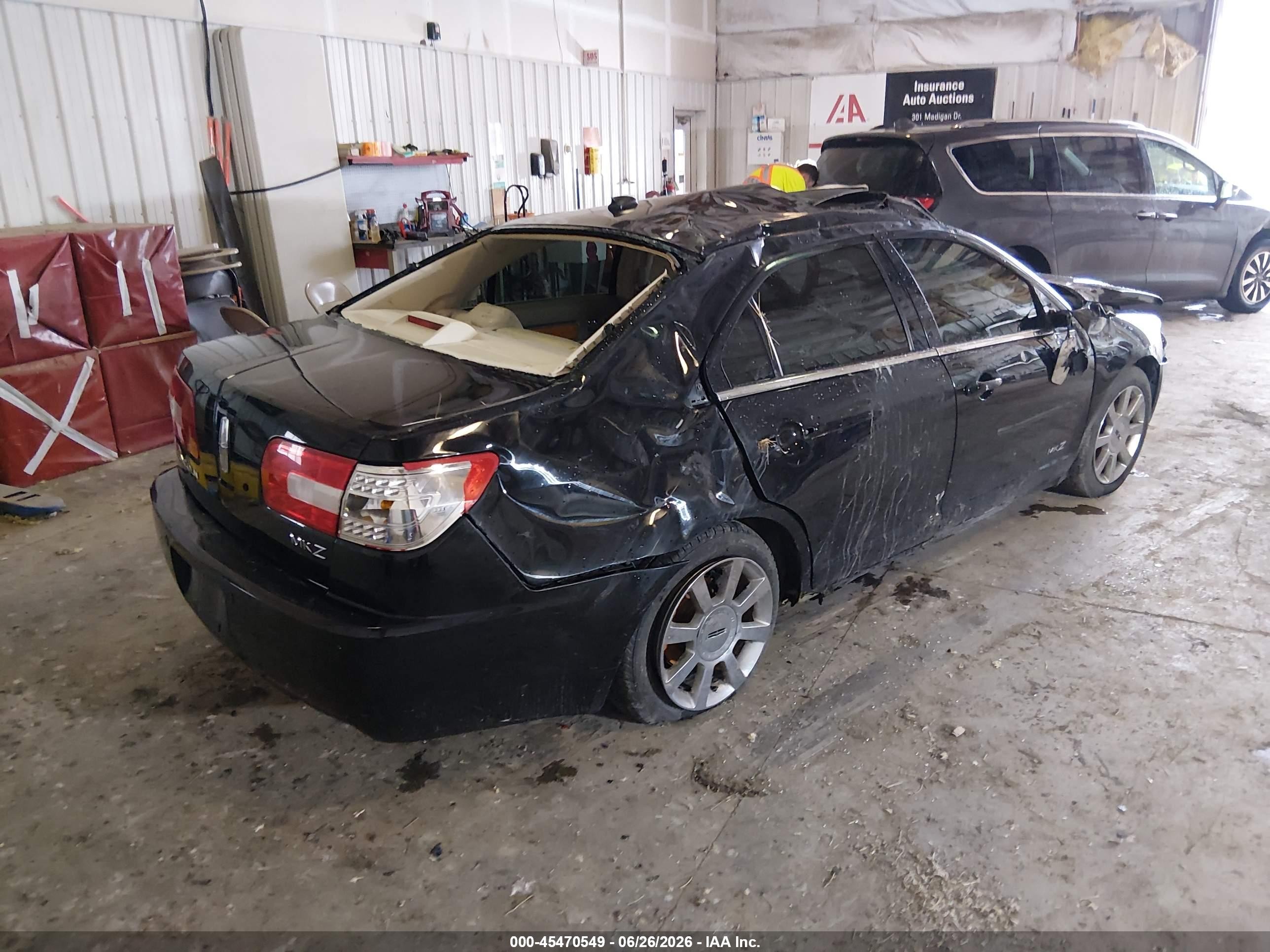 2008 Lincoln Mkz   Черный vin: 3LNHM26T28R660343