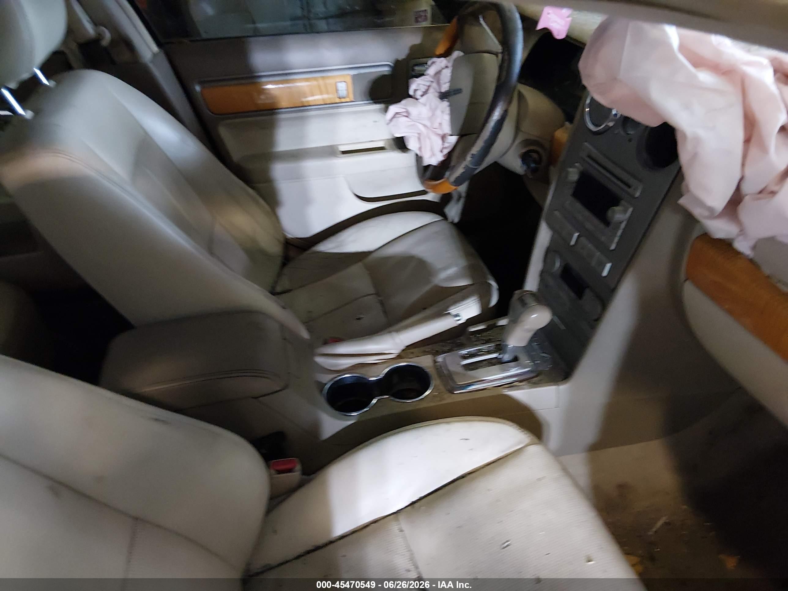 2008 Lincoln Mkz   Черный vin: 3LNHM26T28R660343