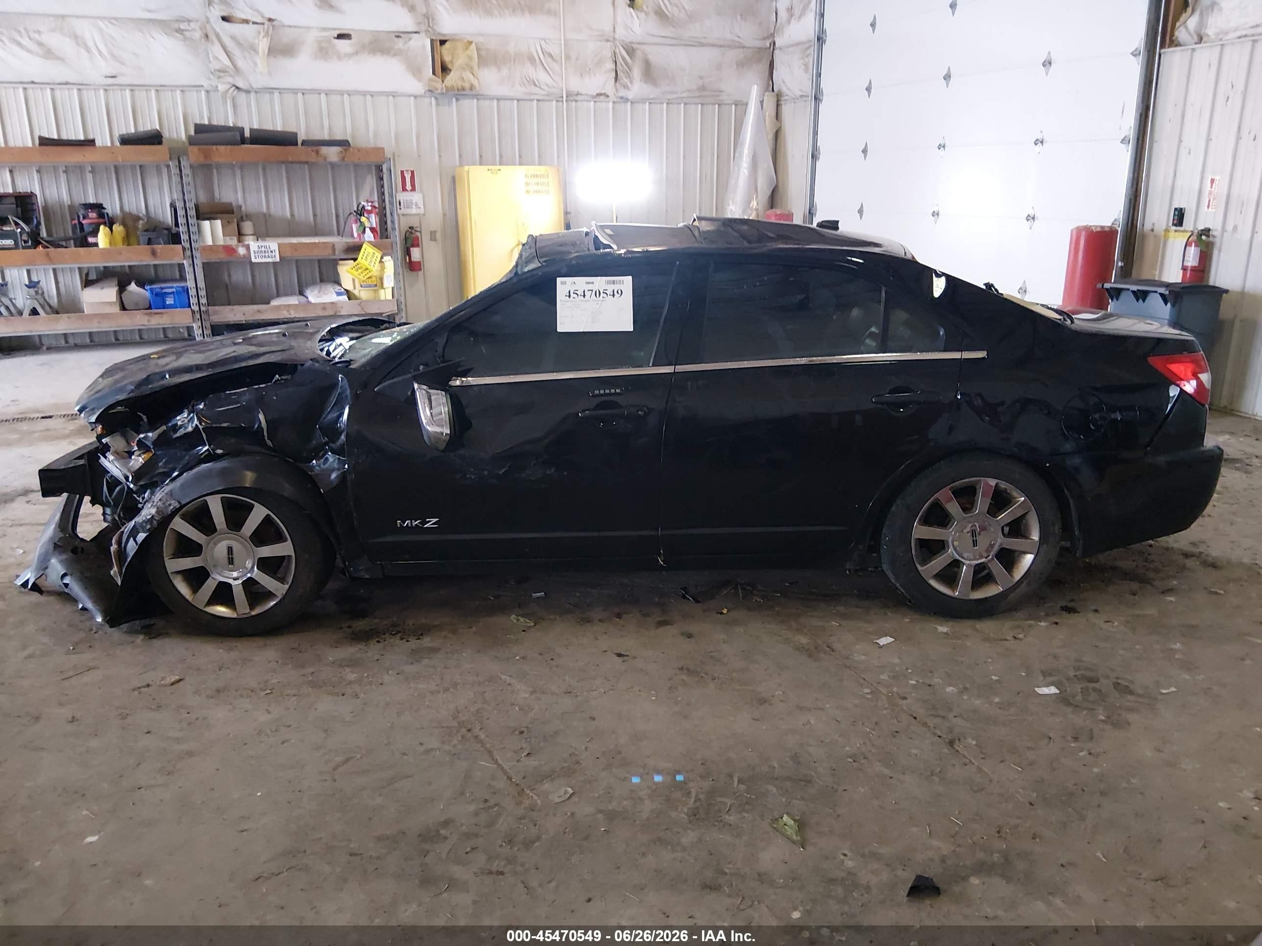 2008 Lincoln Mkz   Черный vin: 3LNHM26T28R660343