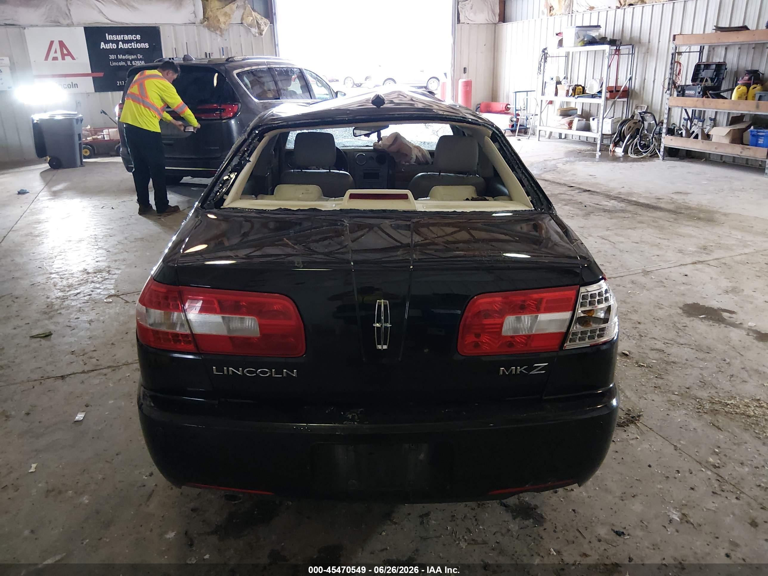 2008 Lincoln Mkz   Черный vin: 3LNHM26T28R660343