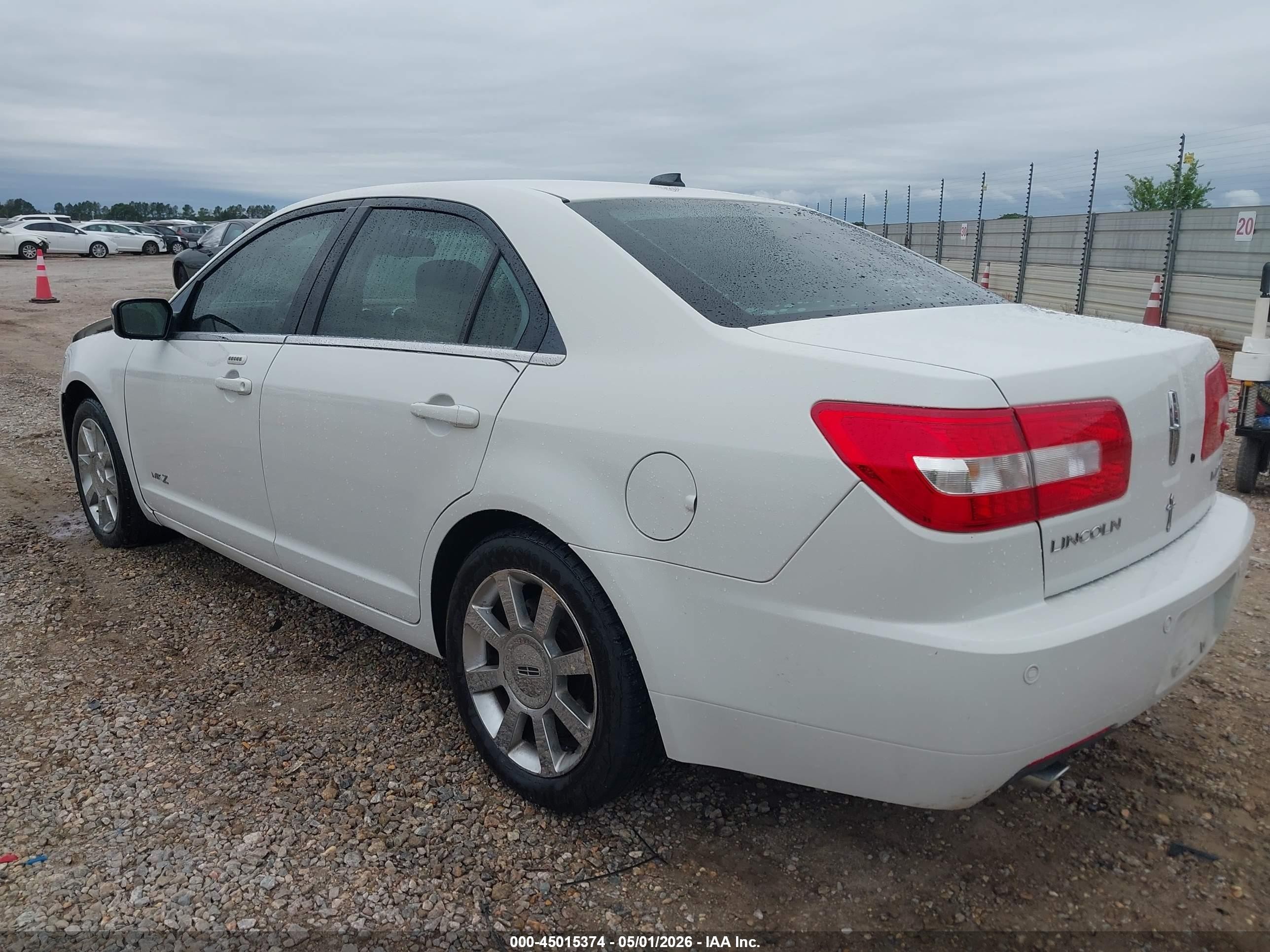 2009 Lincoln Mkz   White vin: 3LNHM26T29R609149