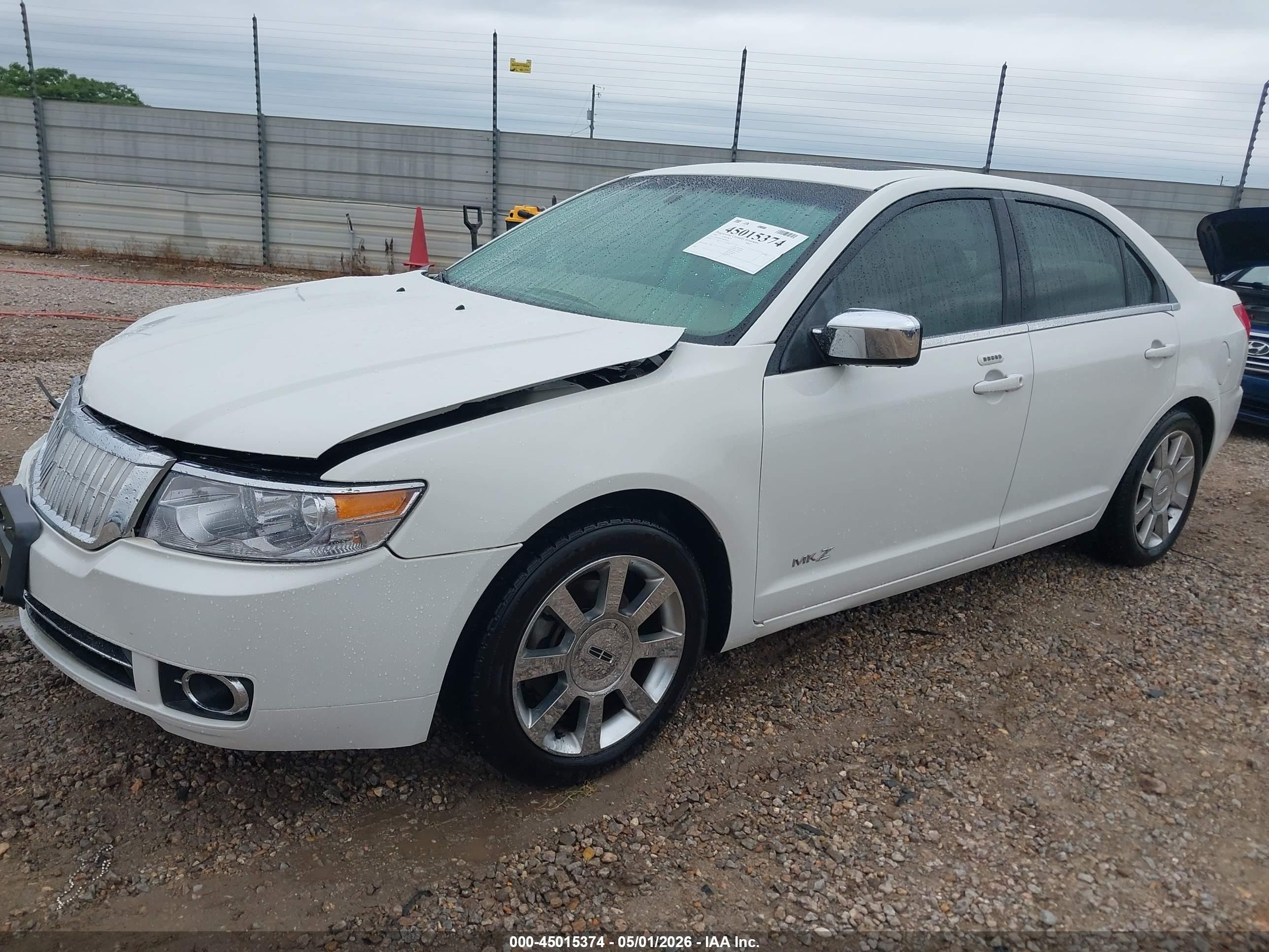 2009 Lincoln Mkz   White vin: 3LNHM26T29R609149