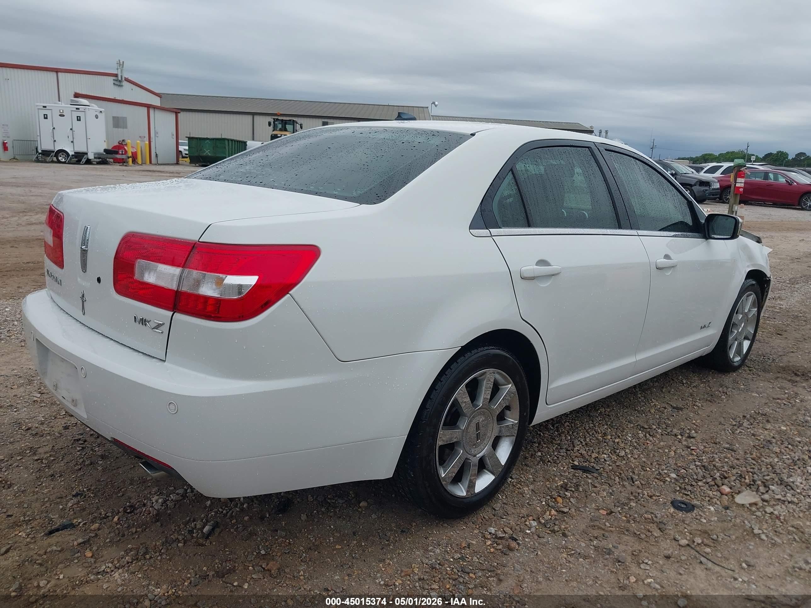 2009 Lincoln Mkz   White vin: 3LNHM26T29R609149