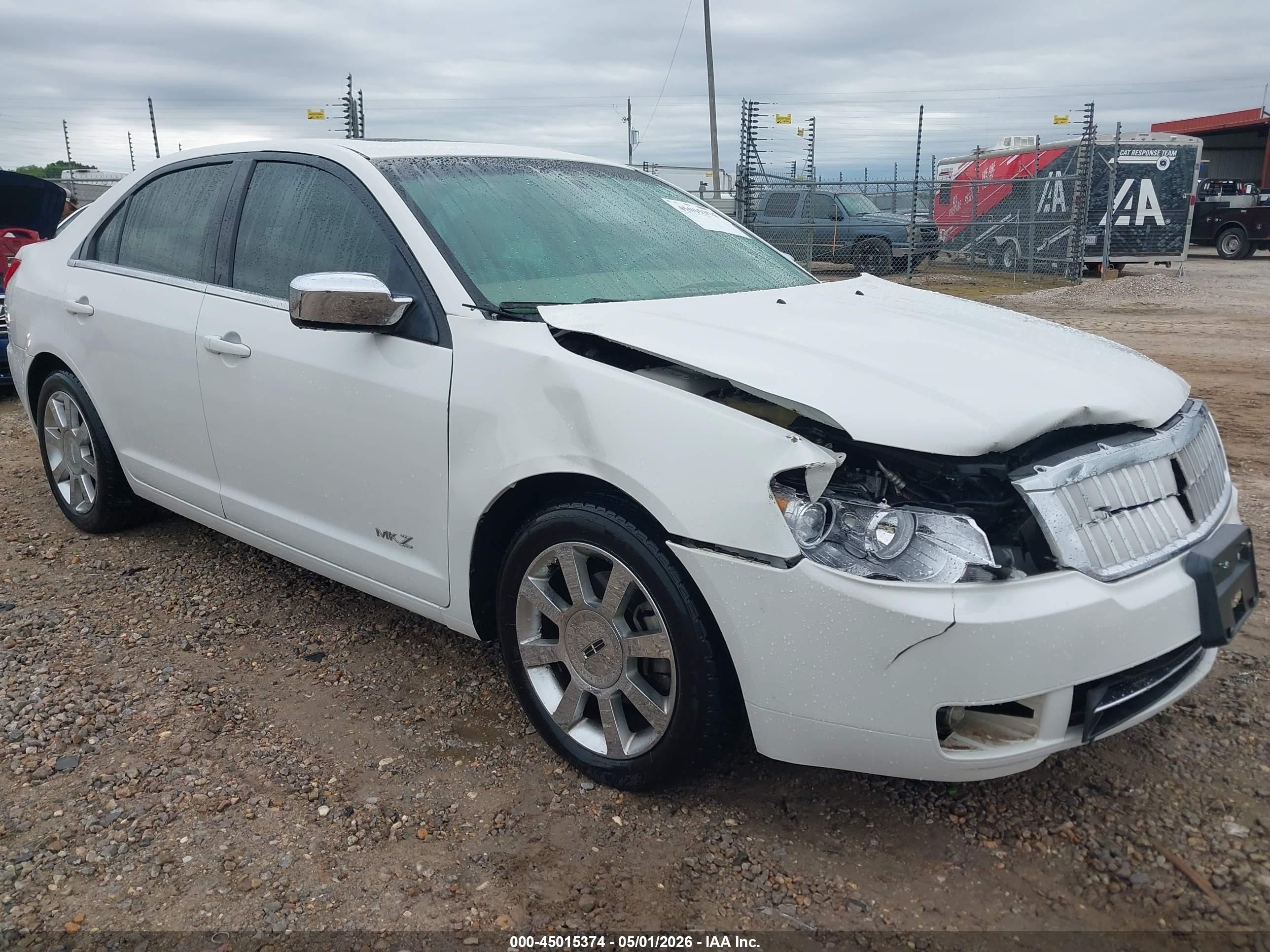 2009 Lincoln Mkz   White vin: 3LNHM26T29R609149