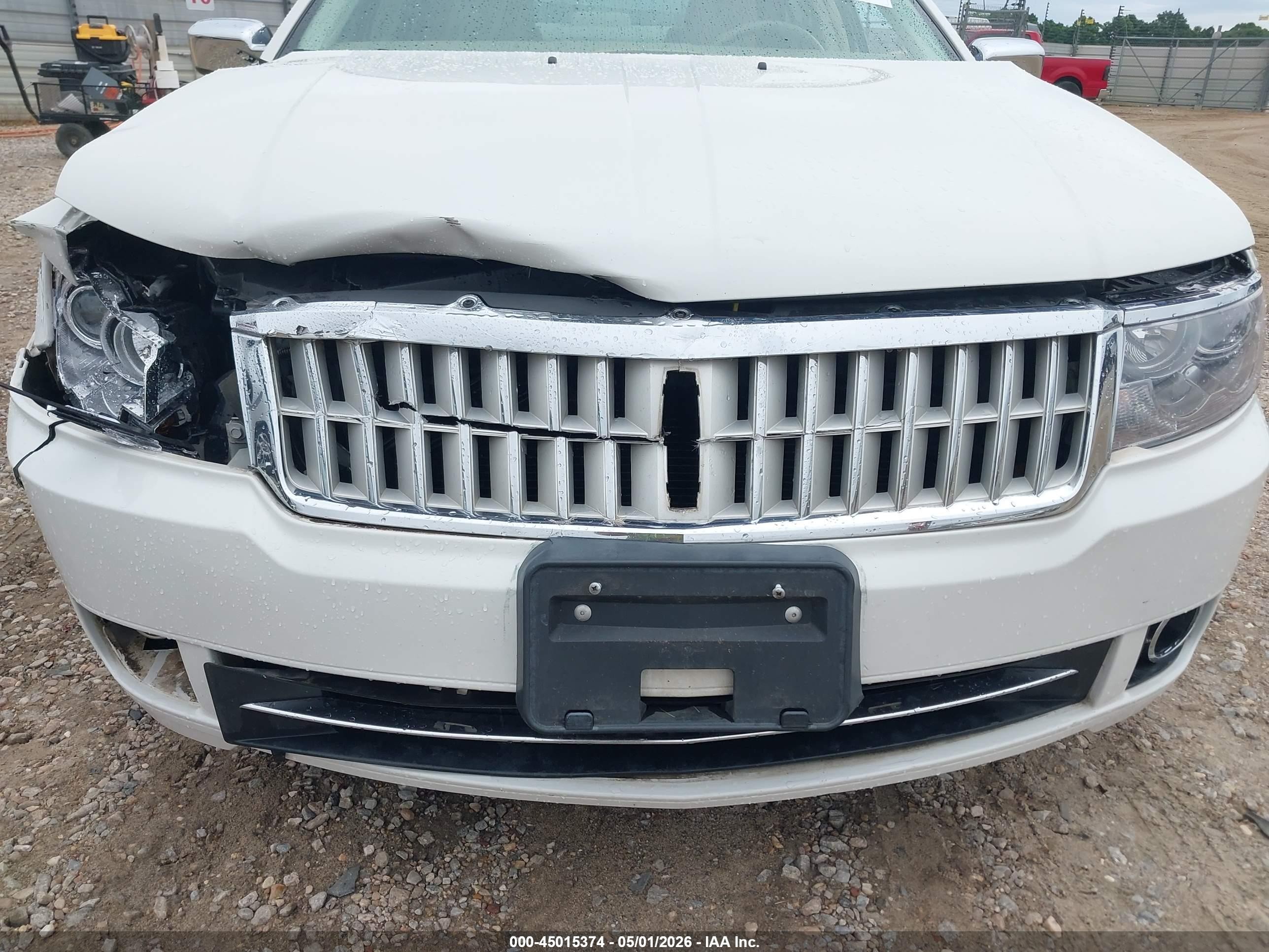 2009 Lincoln Mkz   White vin: 3LNHM26T29R609149