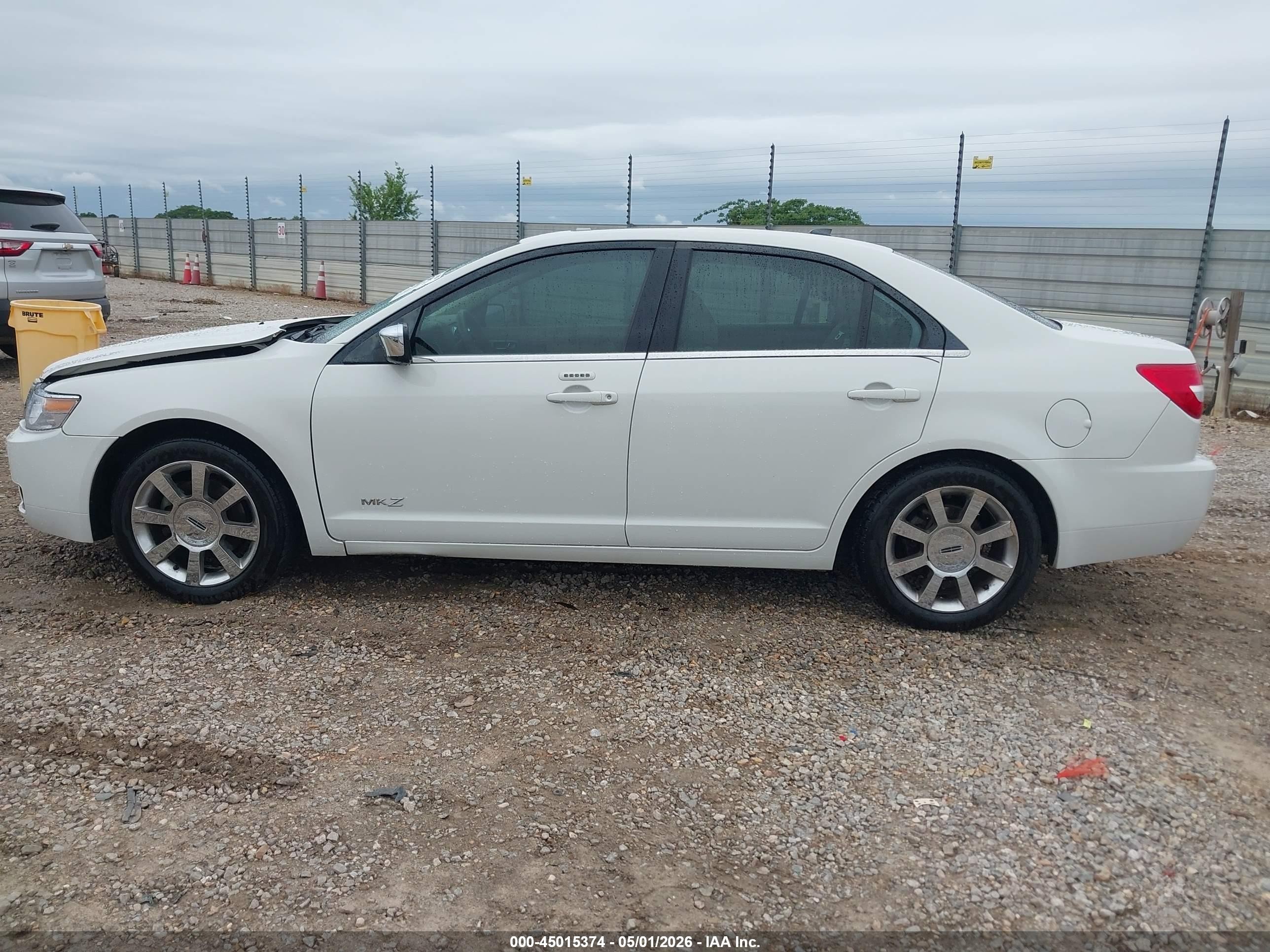2009 Lincoln Mkz   White vin: 3LNHM26T29R609149