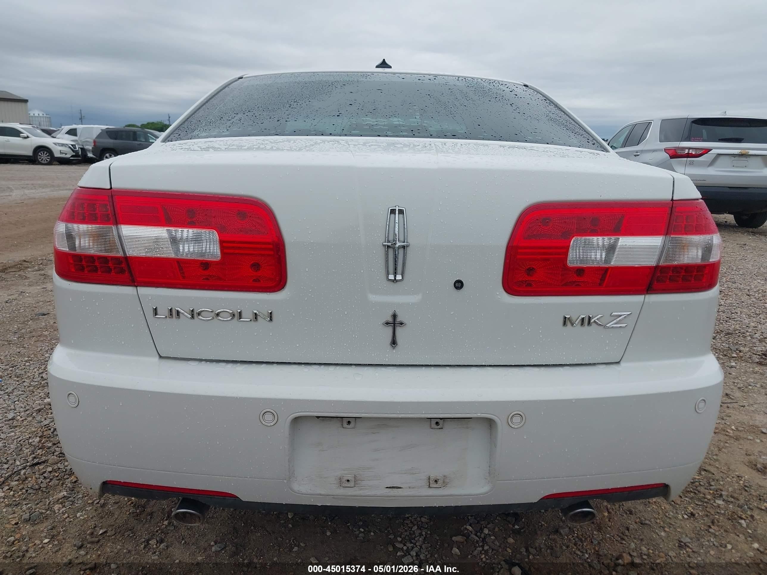 2009 Lincoln Mkz   White vin: 3LNHM26T29R609149
