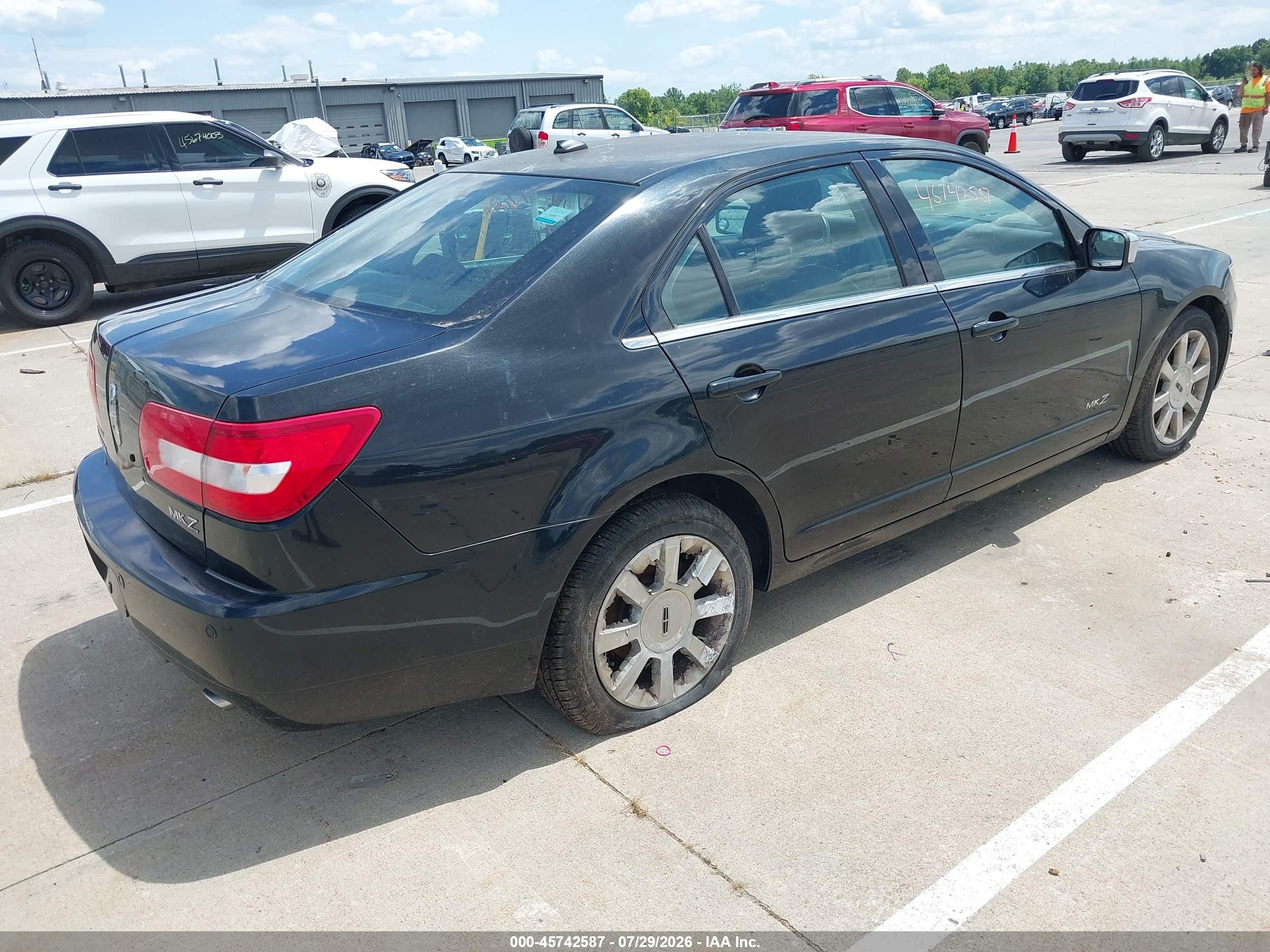 2009 Lincoln Mkz   Black vin: 3LNHM26T29R618255