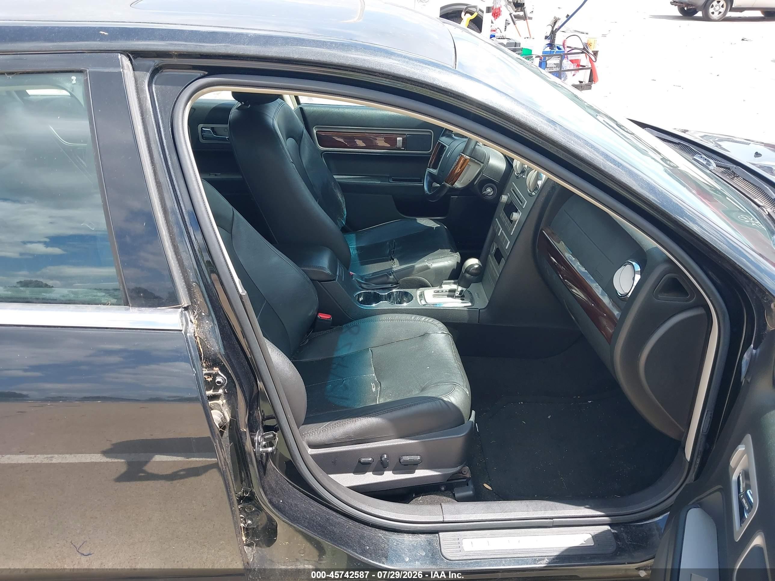 2009 Lincoln Mkz   Black vin: 3LNHM26T29R618255