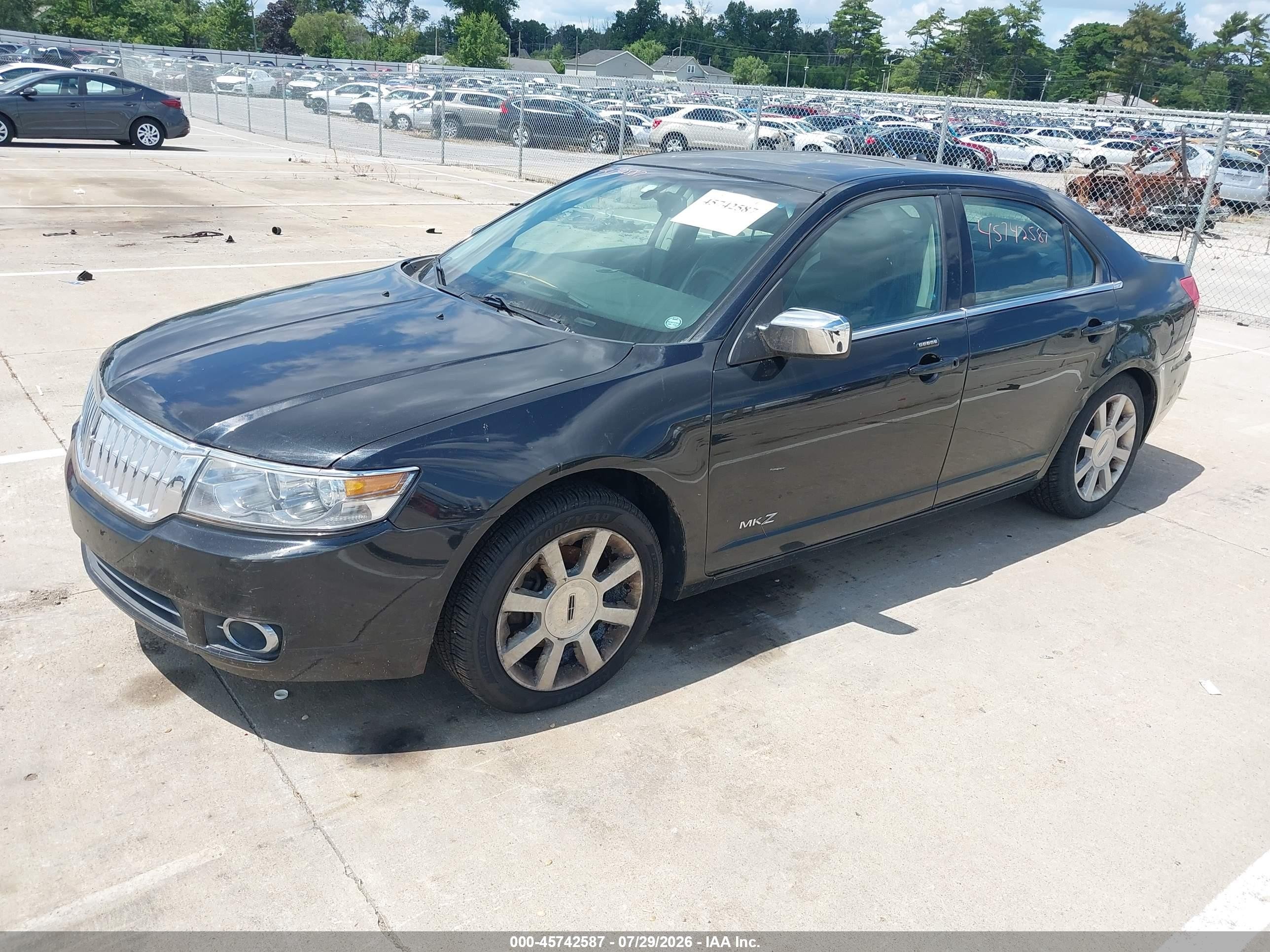 2009 Lincoln Mkz   Black vin: 3LNHM26T29R618255