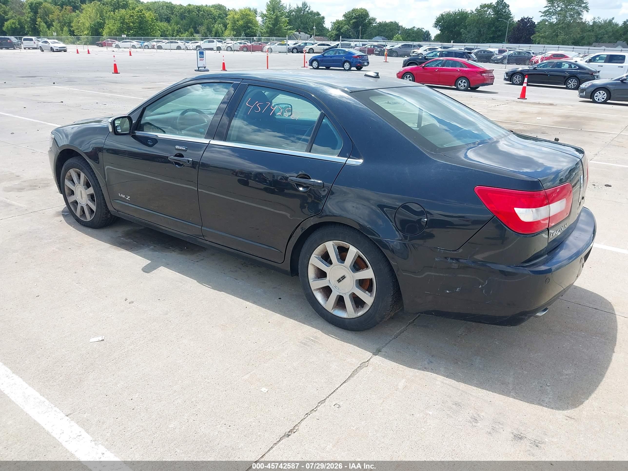 2009 Lincoln Mkz   Black vin: 3LNHM26T29R618255