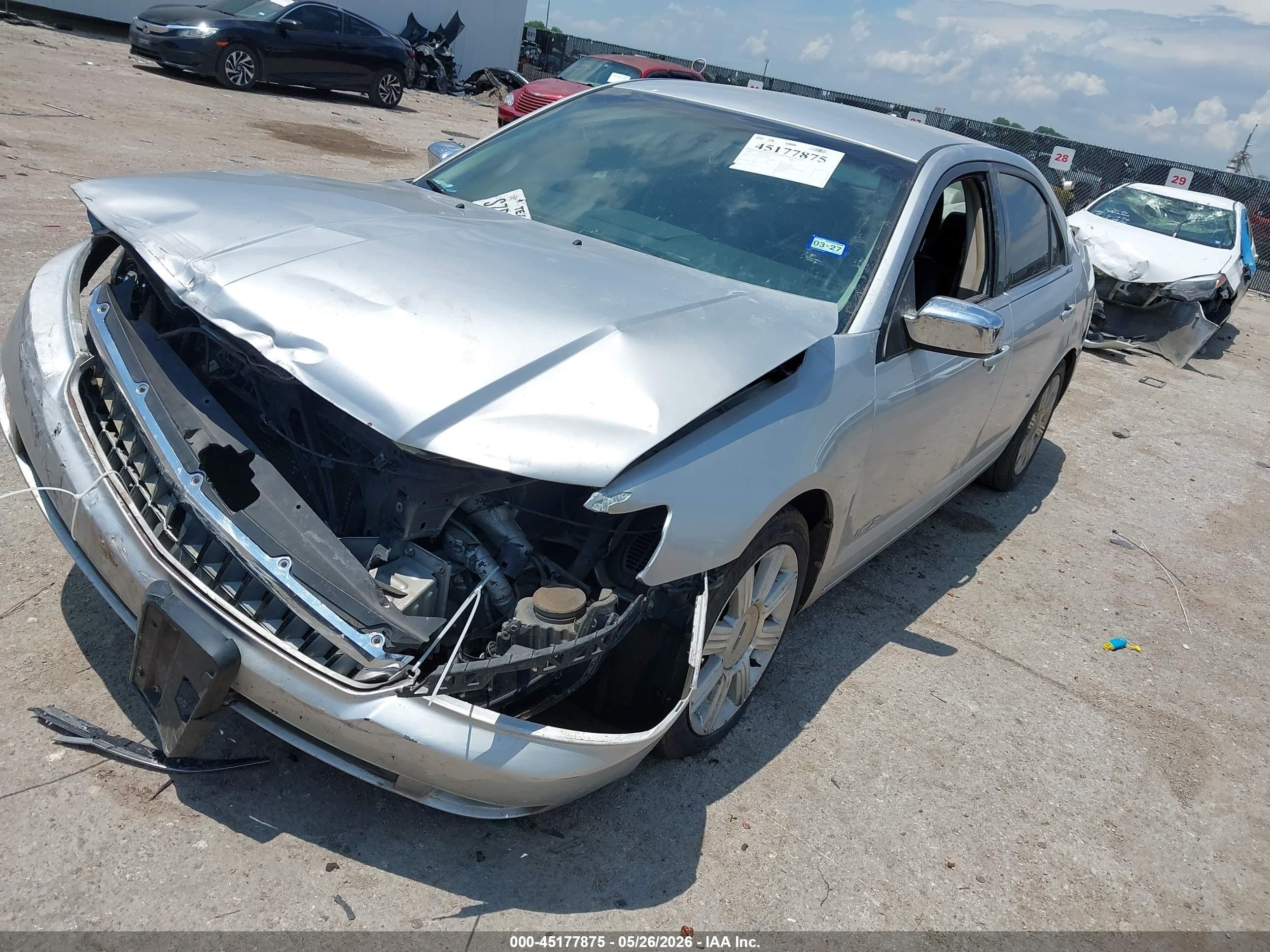 2009 Lincoln Mkz Silver vin: 3LNHM26T29R633564