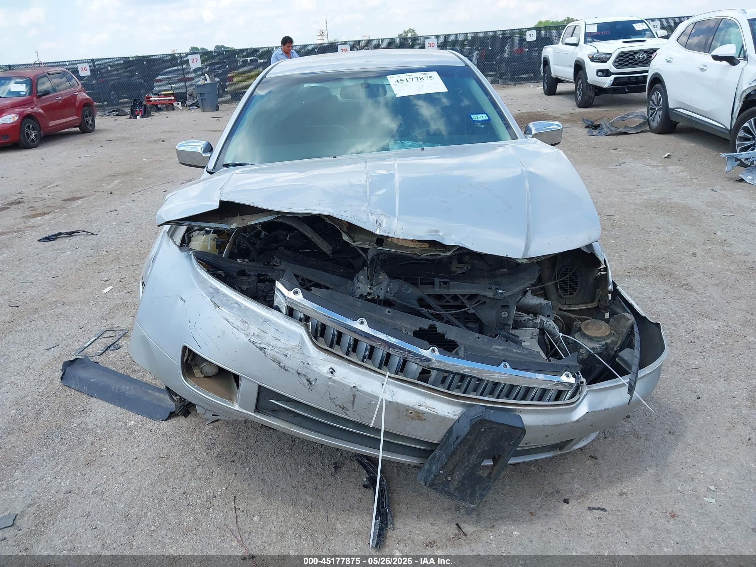 2009 Lincoln Mkz Silver vin: 3LNHM26T29R633564