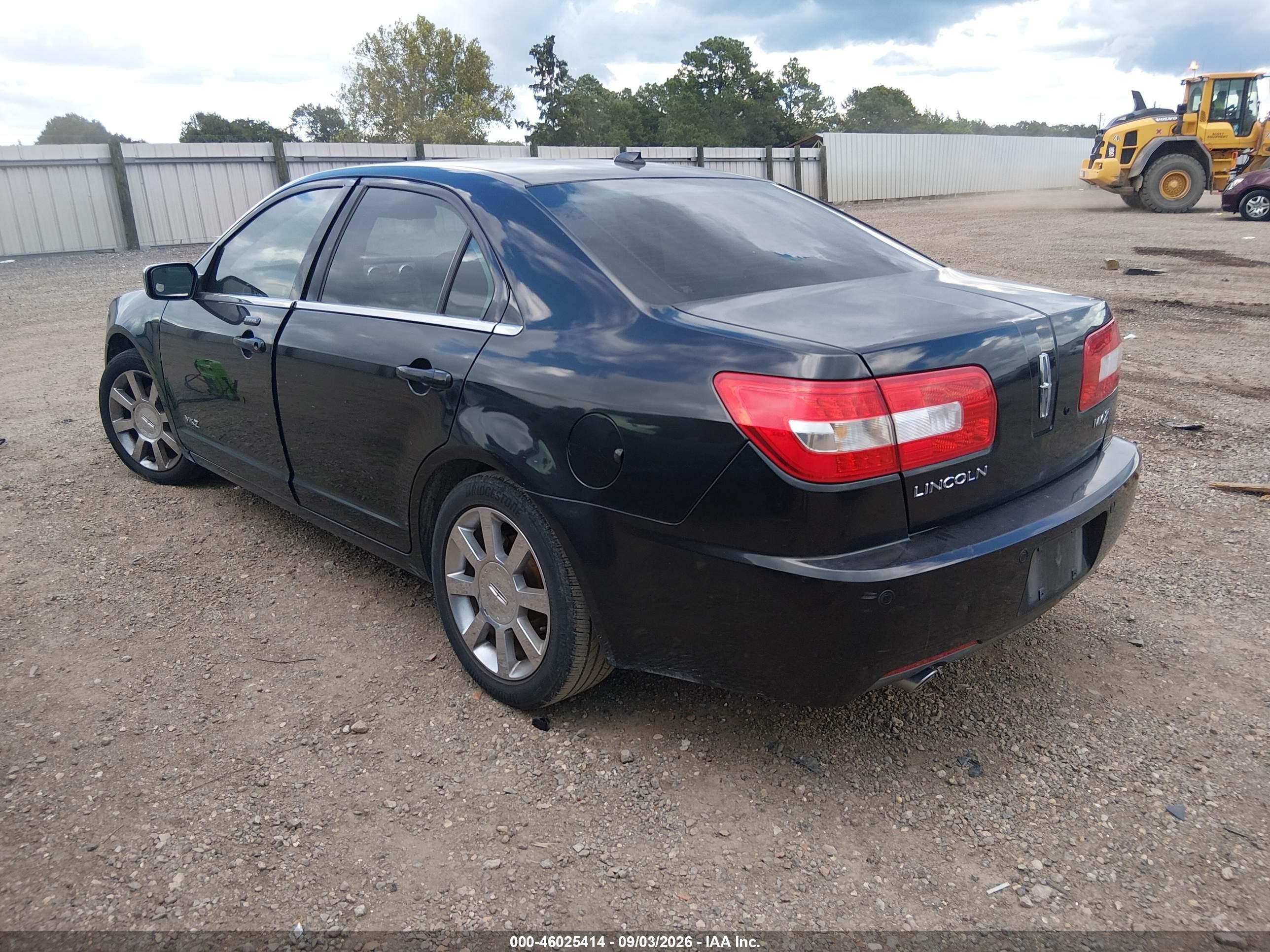 2009 Lincoln Mkz   Black vin: 3LNHM26T29R636173