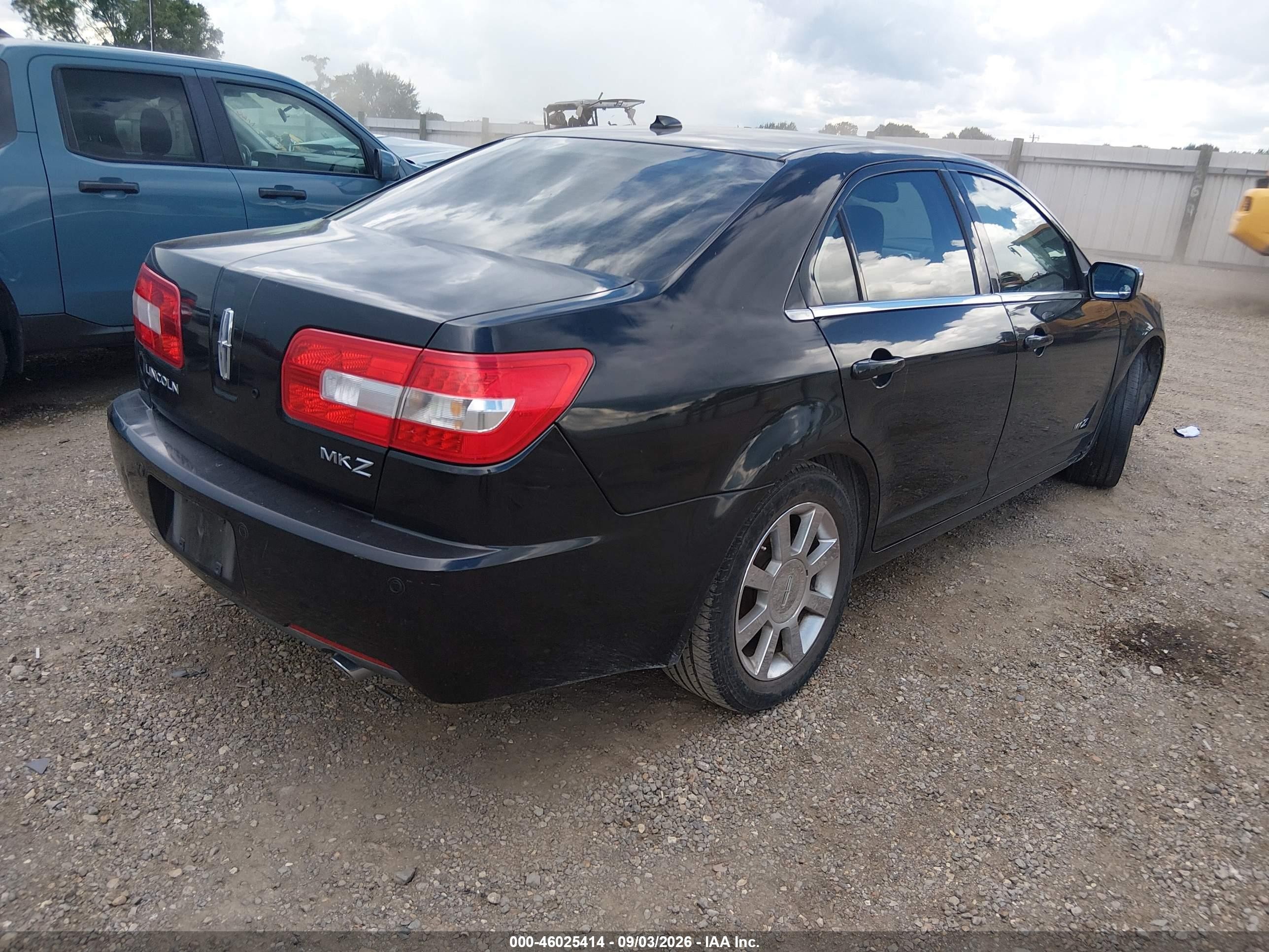 2009 Lincoln Mkz   Black vin: 3LNHM26T29R636173