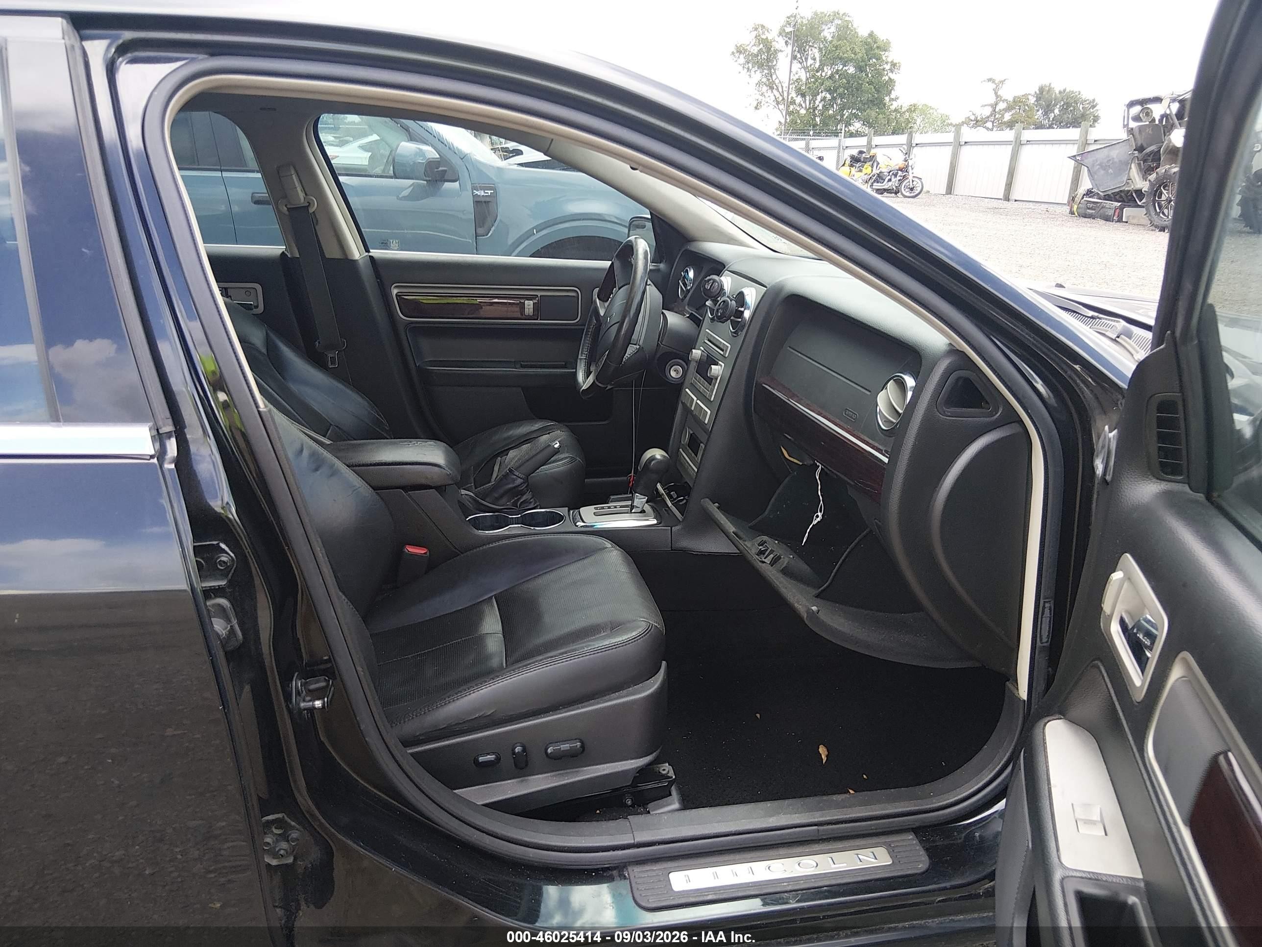 2009 Lincoln Mkz   Black vin: 3LNHM26T29R636173