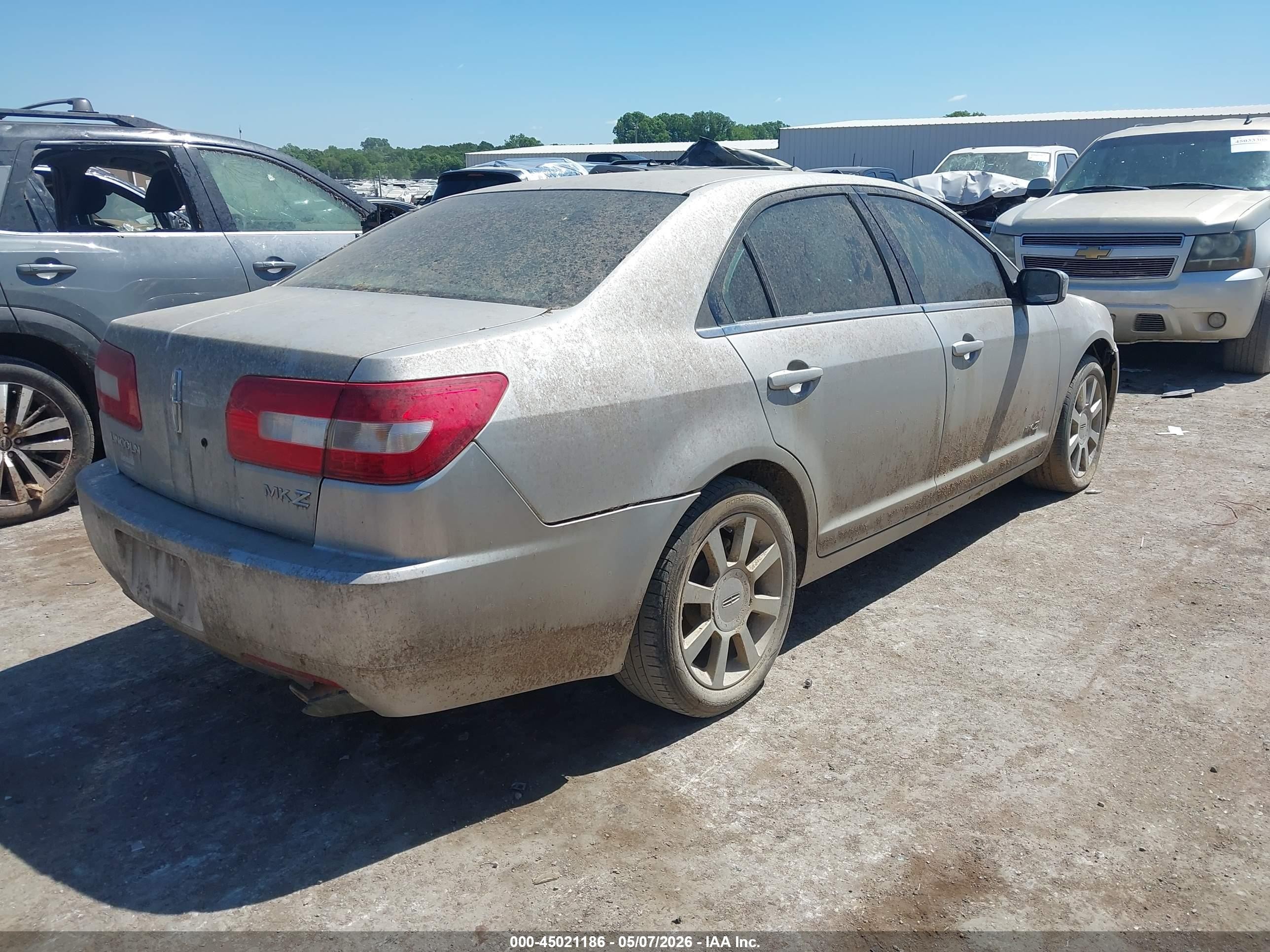2007 Lincoln Mkz   Silver vin: 3LNHM26T37R617340