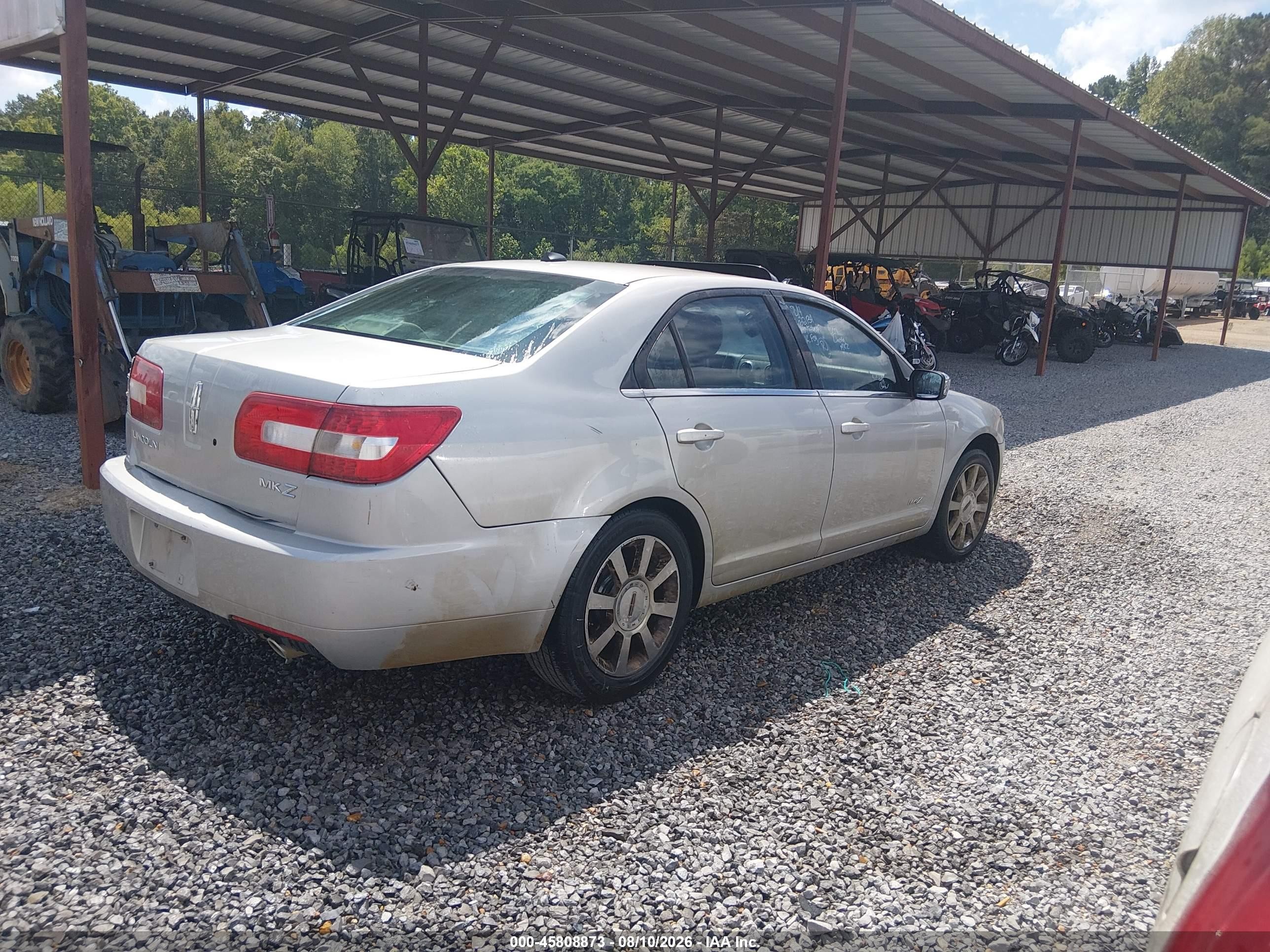 2007 Lincoln Mkz   Серебряный vin: 3LNHM26T37R622134