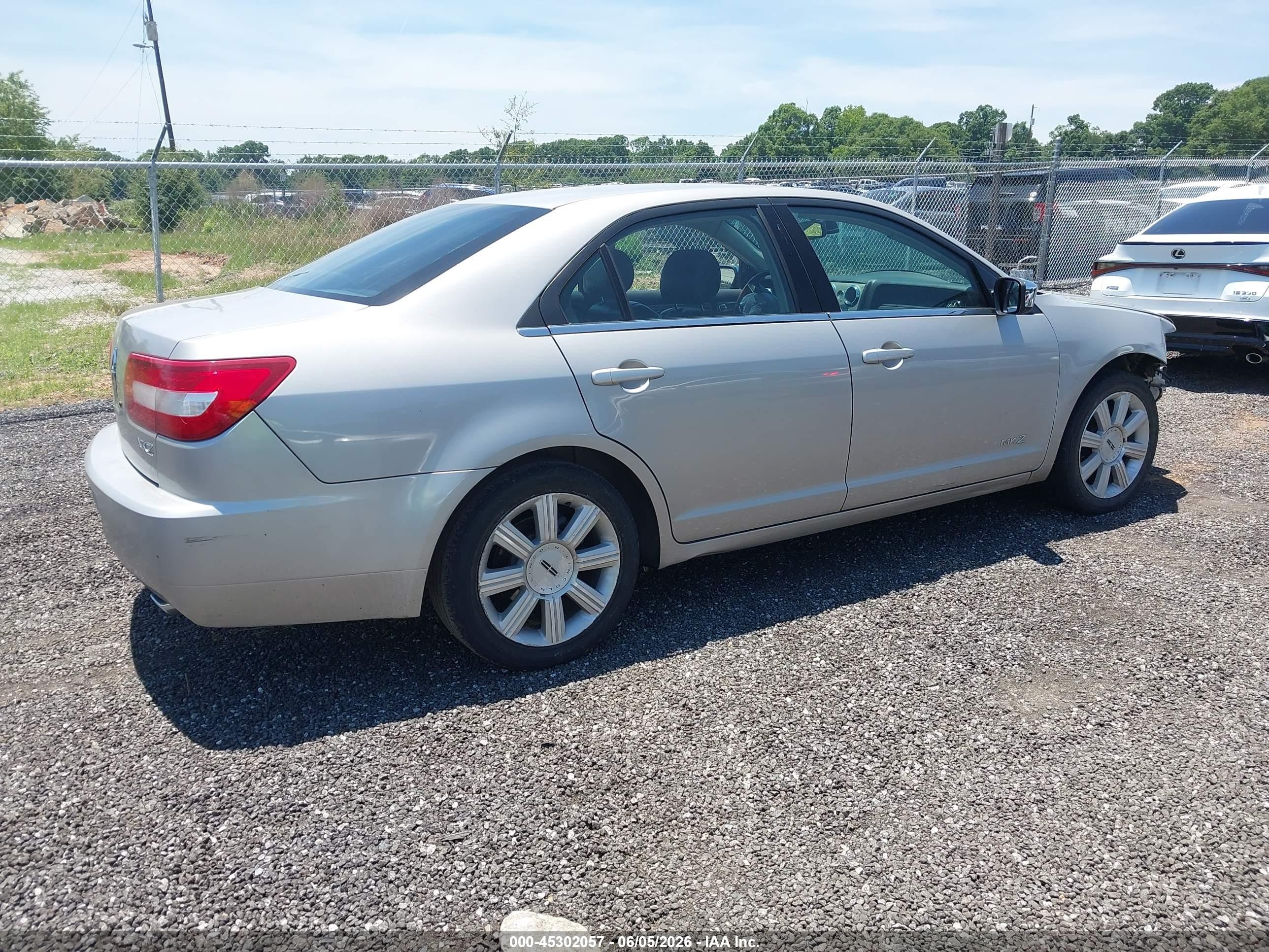 2007 Lincoln Mkz   Silver vin: 3LNHM26T37R659829