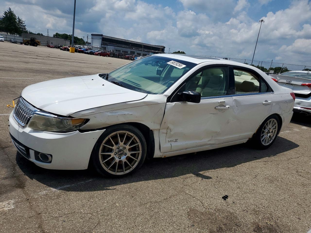 2007 Lincoln Mkz White vin: 3LNHM26T37R660950