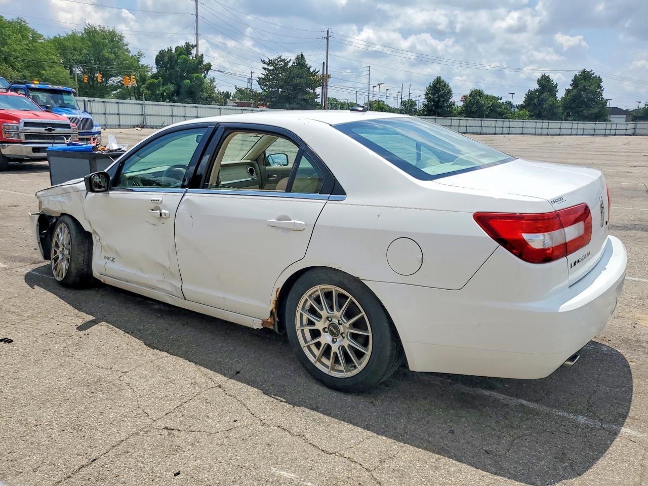 2007 Lincoln Mkz White vin: 3LNHM26T37R660950