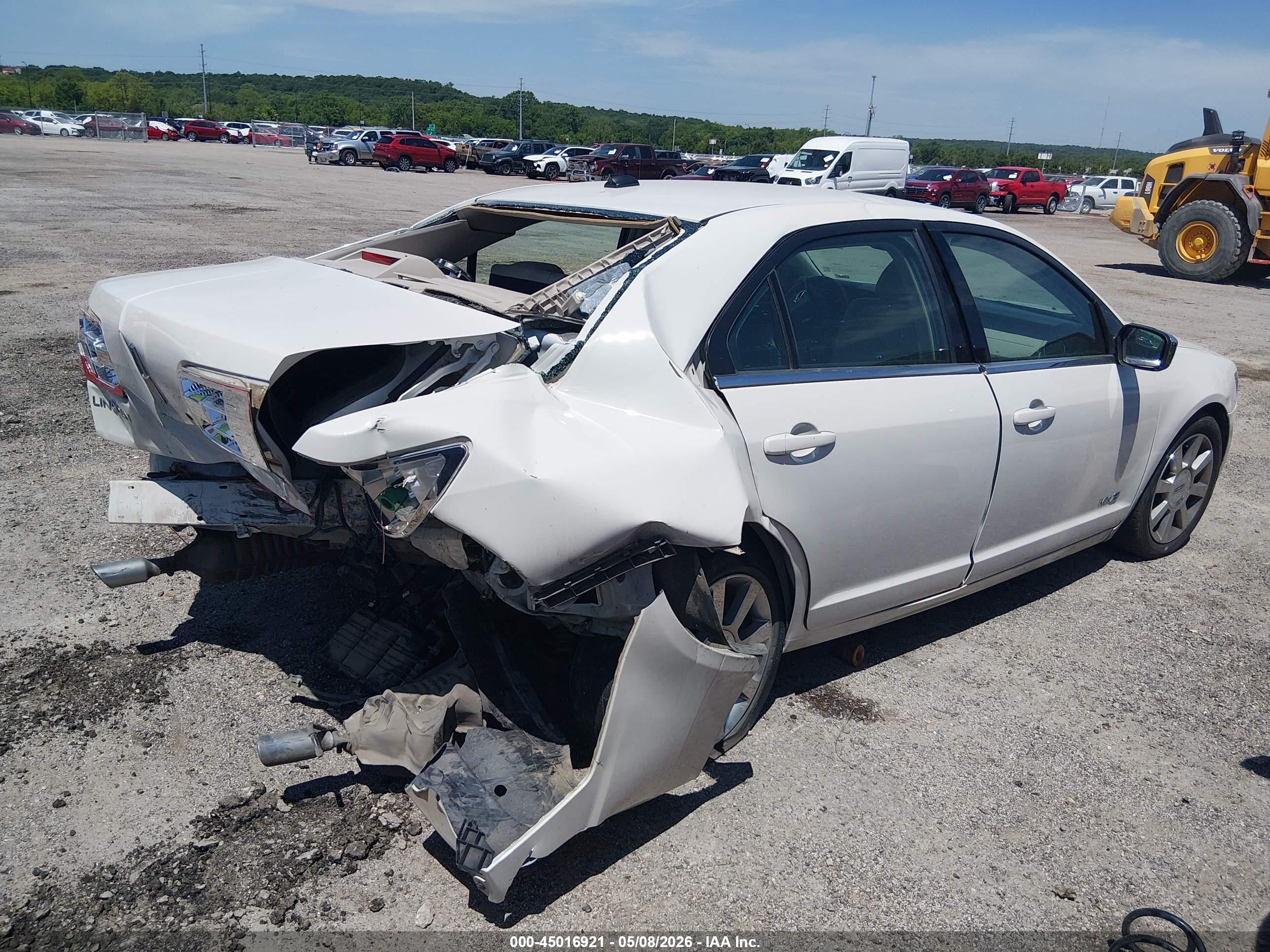 2008 Lincoln Mkz   Белый vin: 3LNHM26T38R628517