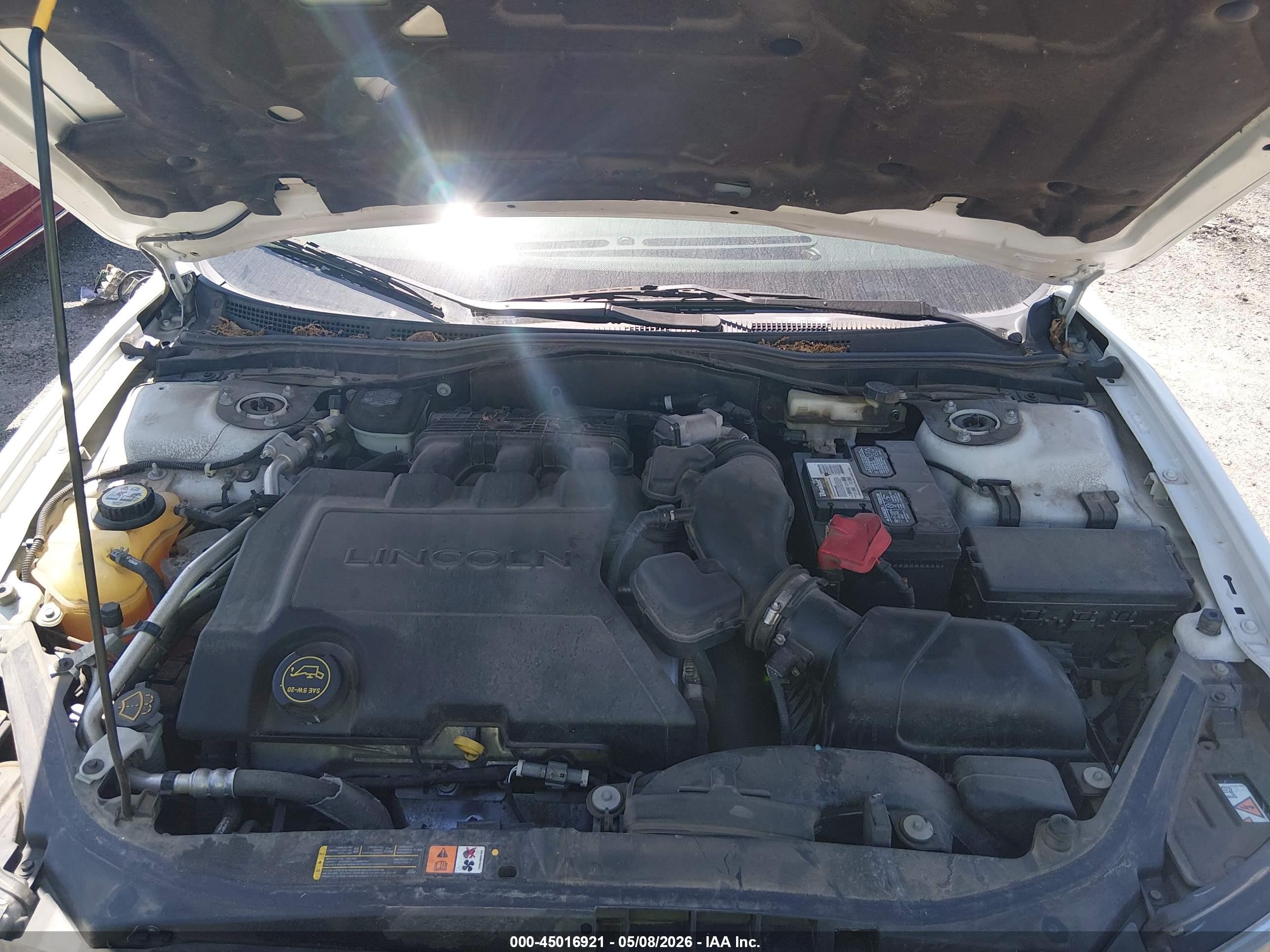 2008 Lincoln Mkz   Белый vin: 3LNHM26T38R628517