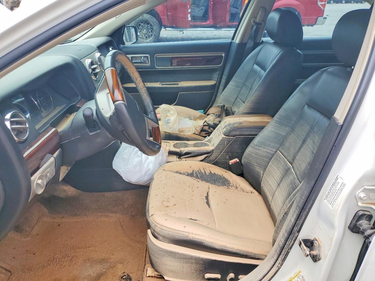 2008 Lincoln Mkz White vin: 3LNHM26T38R634298