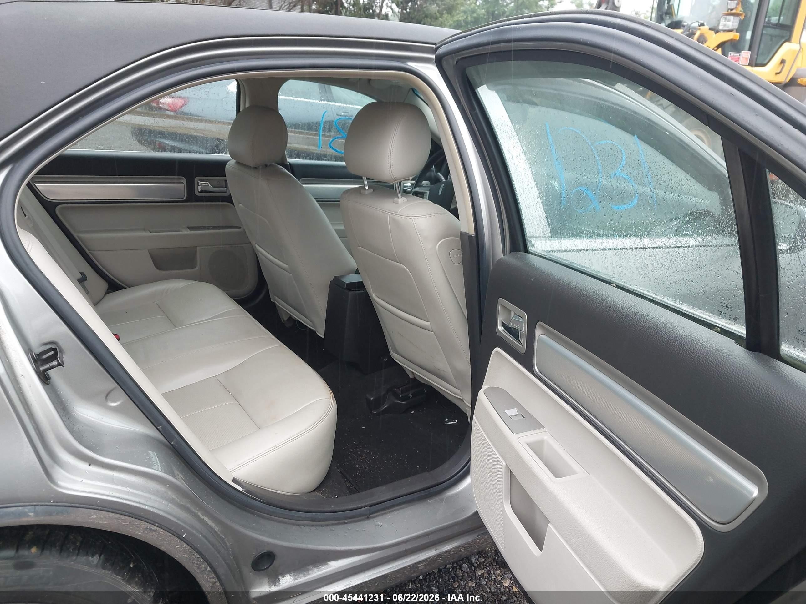 2008 Lincoln Mkz   Beige vin: 3LNHM26T38R650694