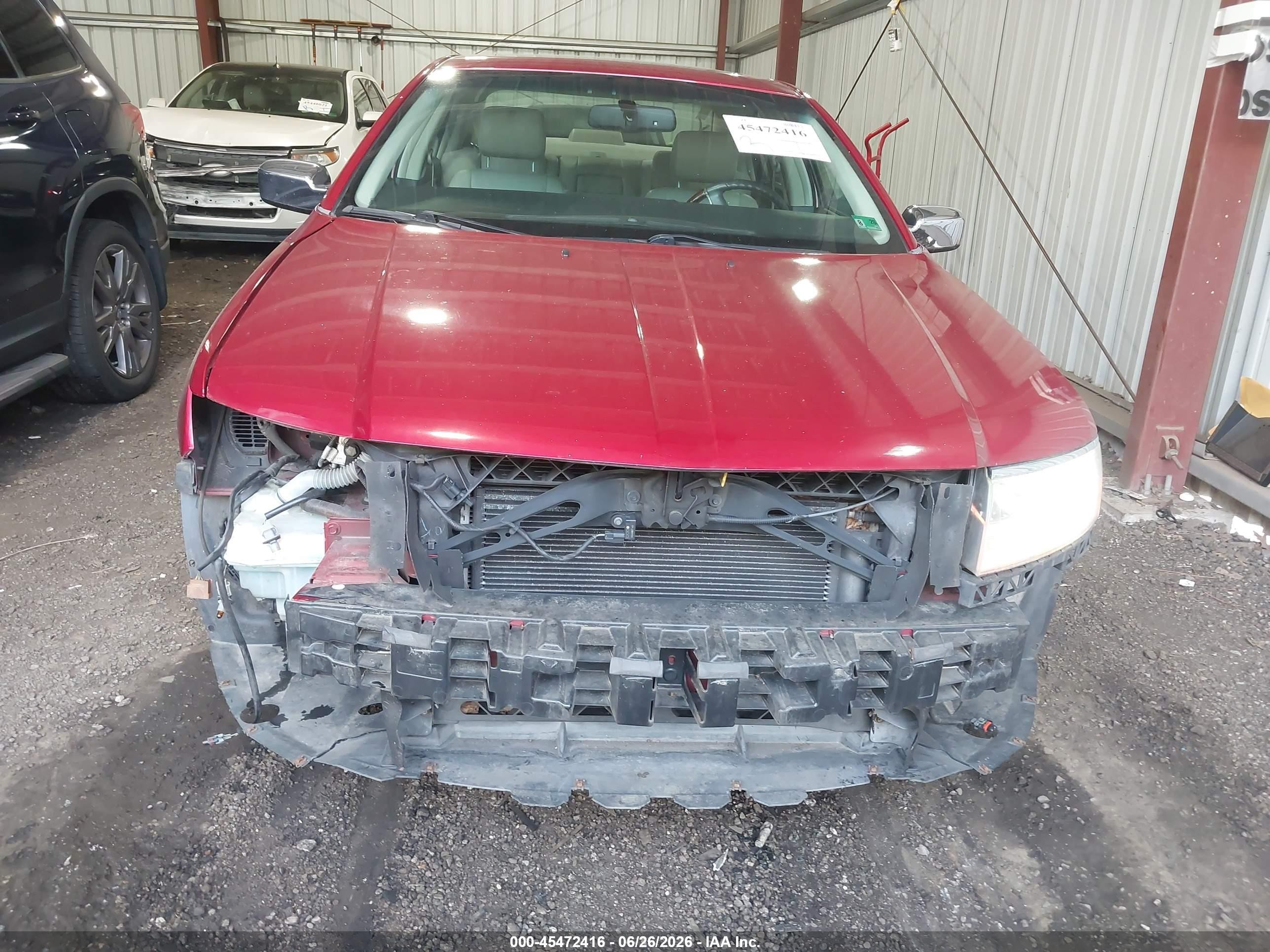 2008 Lincoln Mkz   Red vin: 3LNHM26T38R658844