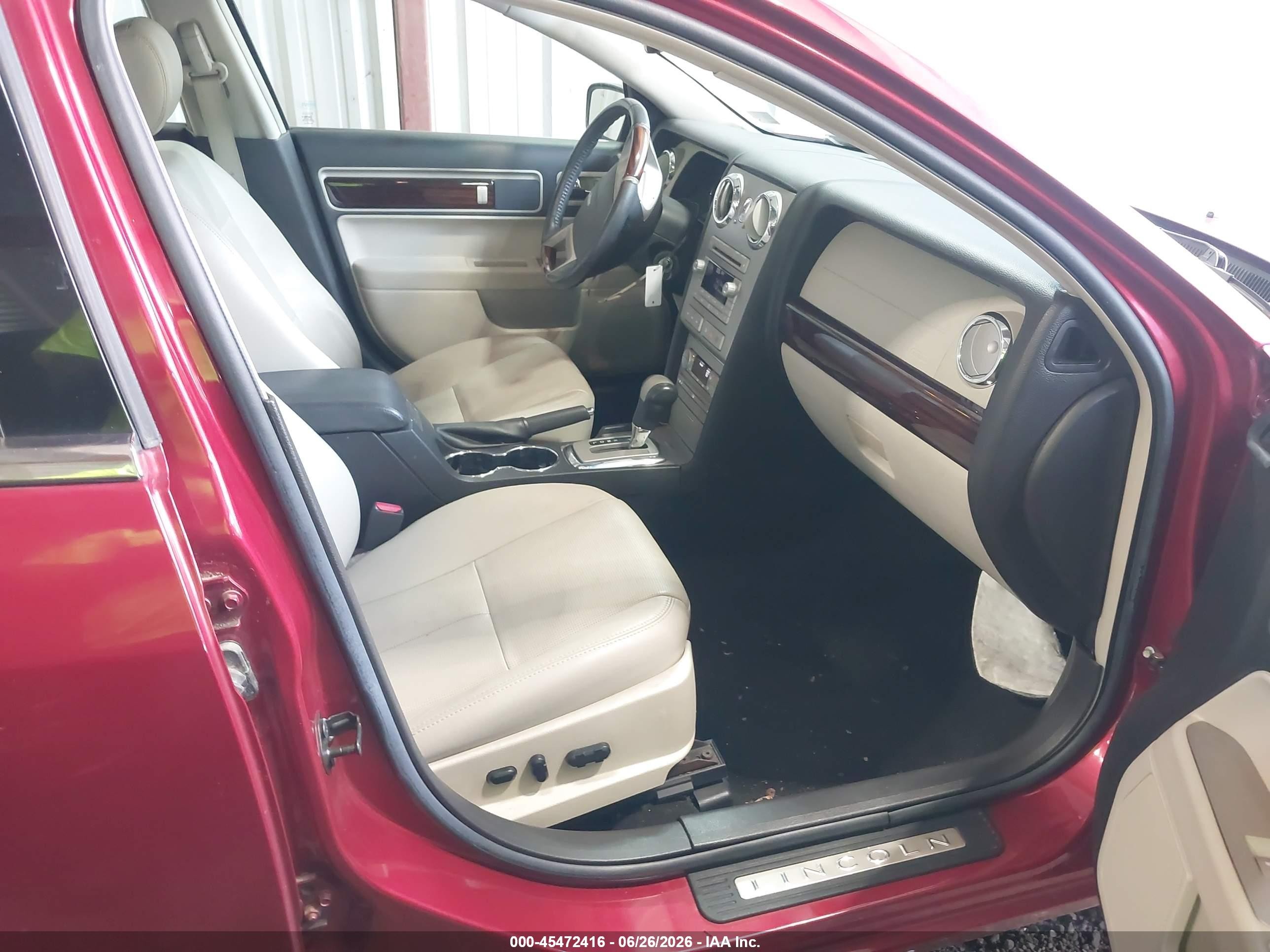 2008 Lincoln Mkz   Red vin: 3LNHM26T38R658844
