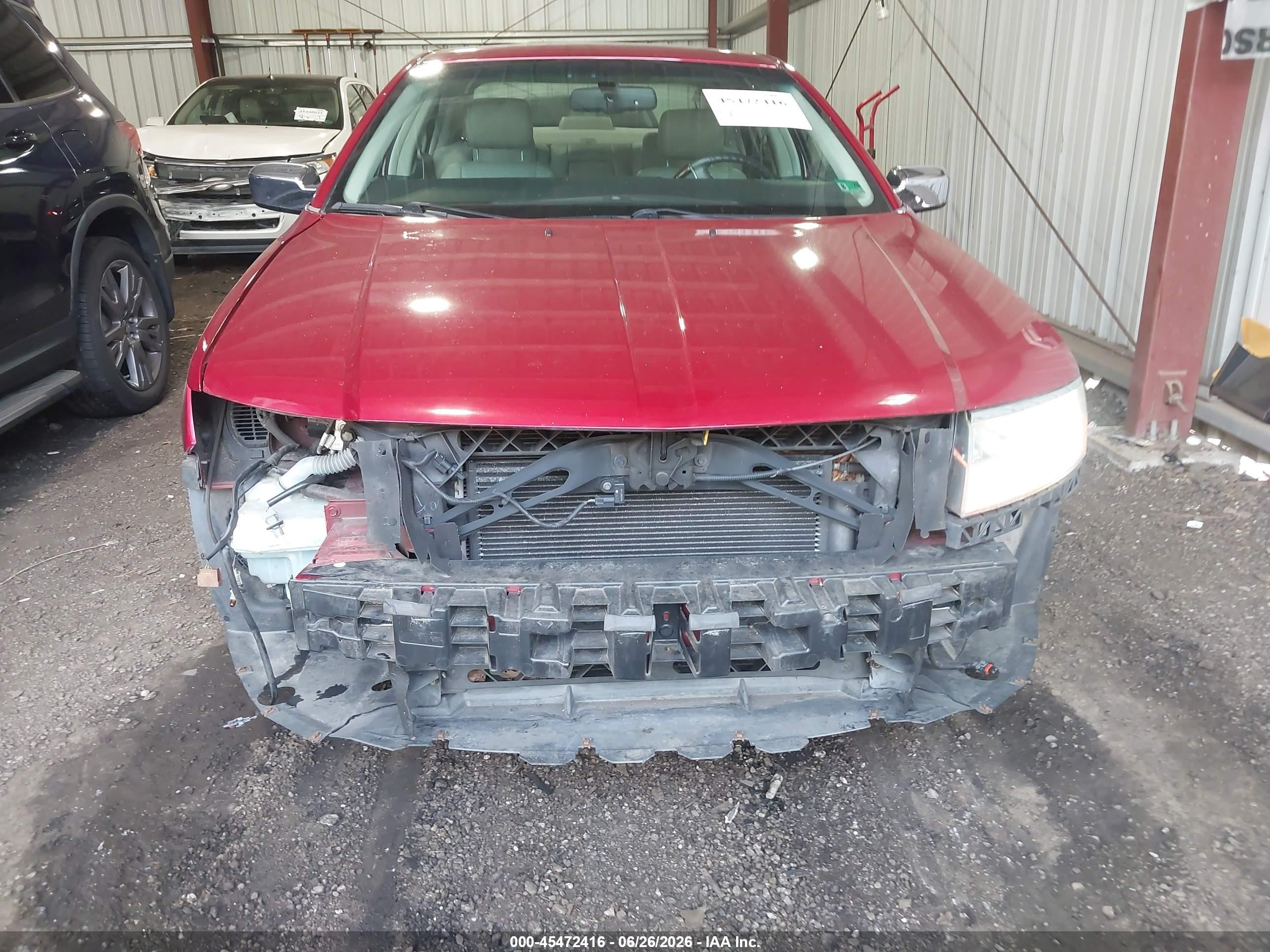 2008 Lincoln Mkz   Red vin: 3LNHM26T38R658844