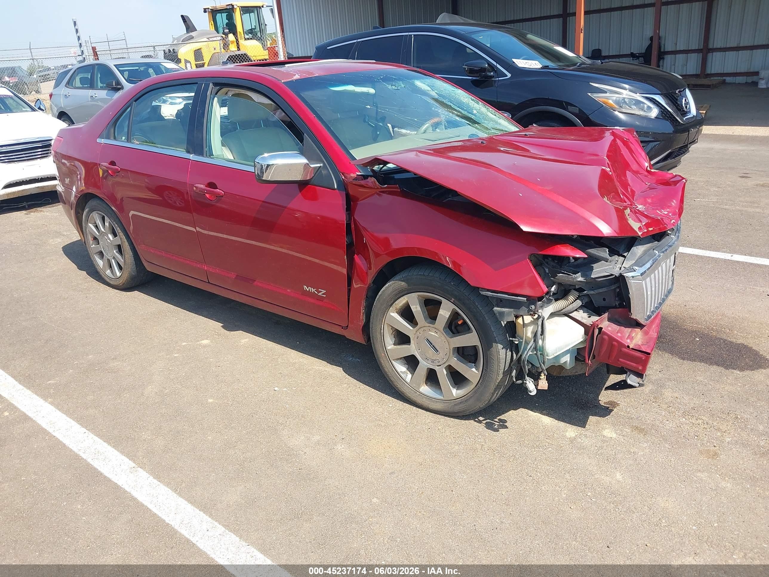 2008 Lincoln Mkz   Красный vin: 3LNHM26T38R665003