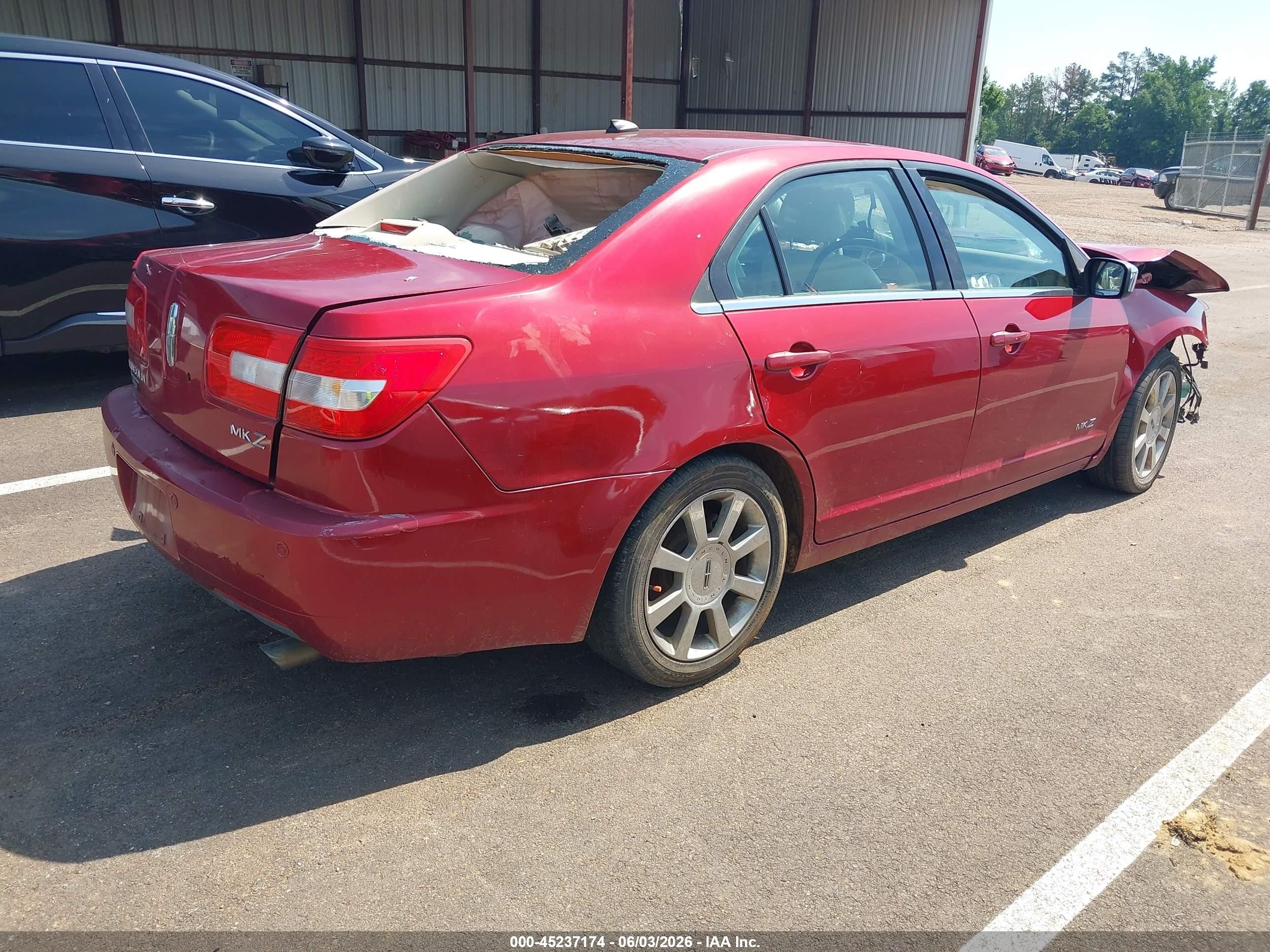 2008 Lincoln Mkz   Красный vin: 3LNHM26T38R665003