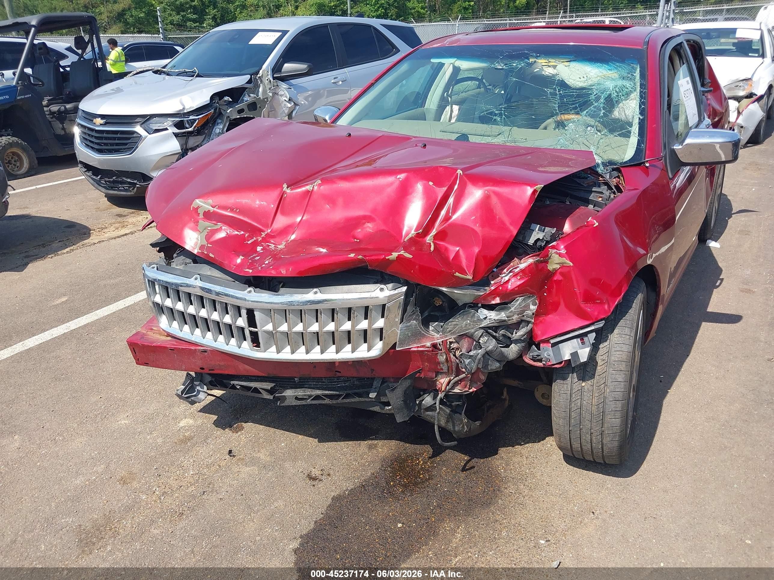 2008 Lincoln Mkz   Красный vin: 3LNHM26T38R665003